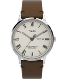 TIMEX Waterbury Classic 40mm Leather Strap Watch TW2W50600UJ