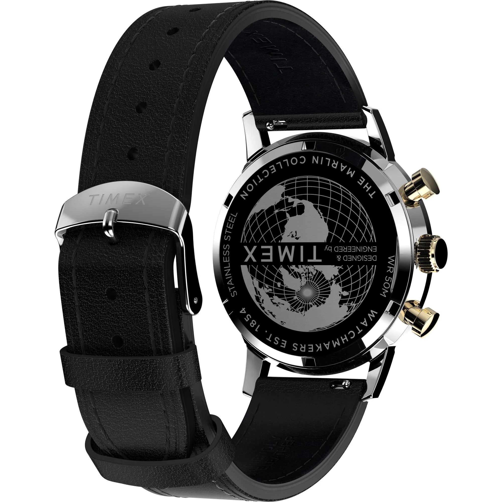 TIMEX Marlin Men Black Round Dial Analog Watch - TW2W51500UJ - KRISHNA WATCH COMPANY