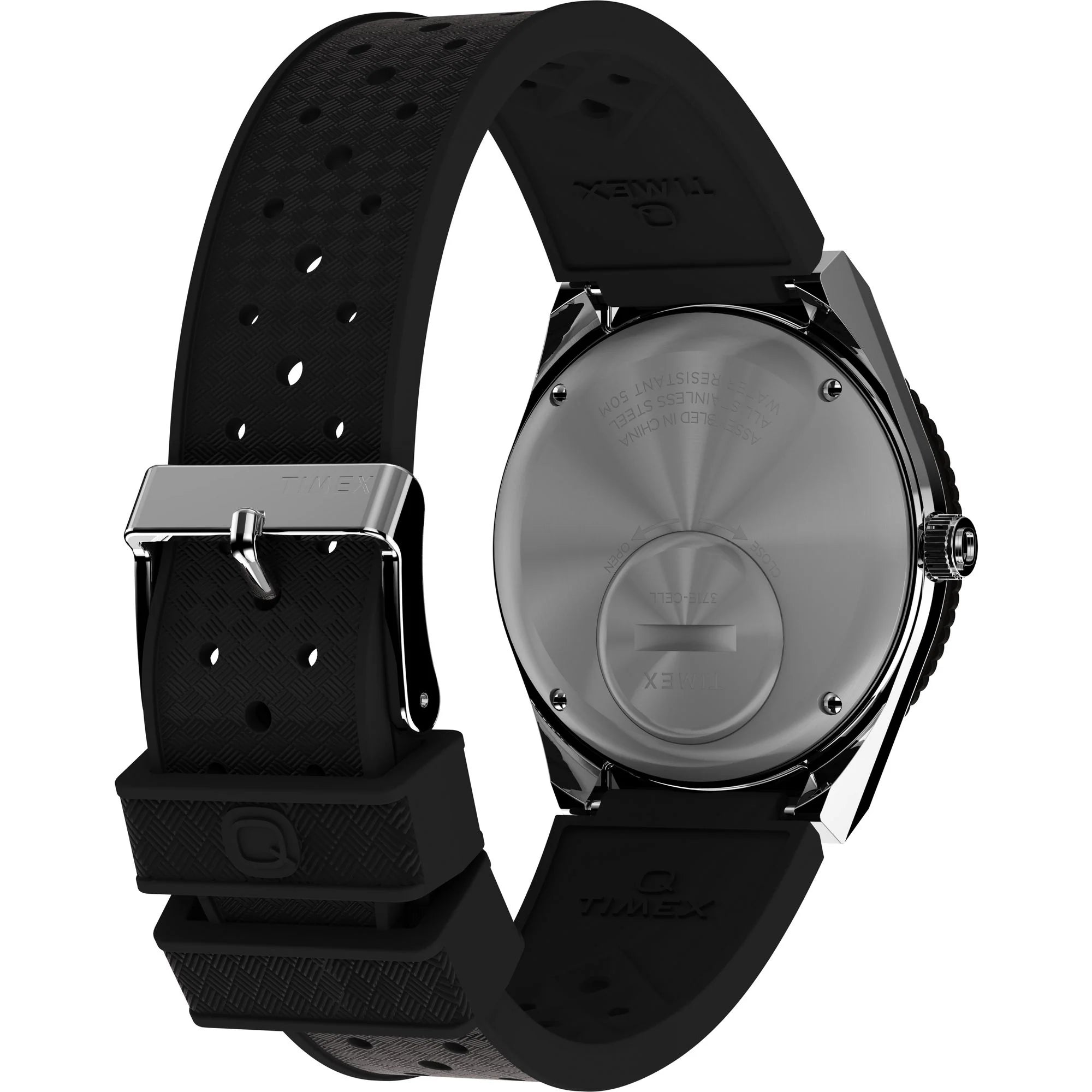 TIMEX Q TIMEX Men Black Round Dial Analog Watch - TW2W57500UJ - KRISHNA WATCH COMPANY