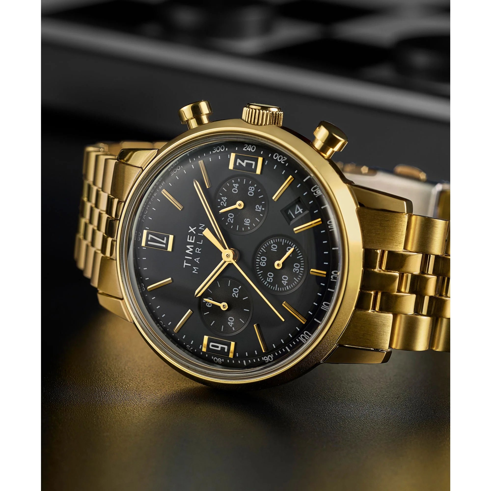TIMEX Marlin Men Black Round Dial Analog Watch - TW2W59900UJ - KRISHNA WATCH COMPANY