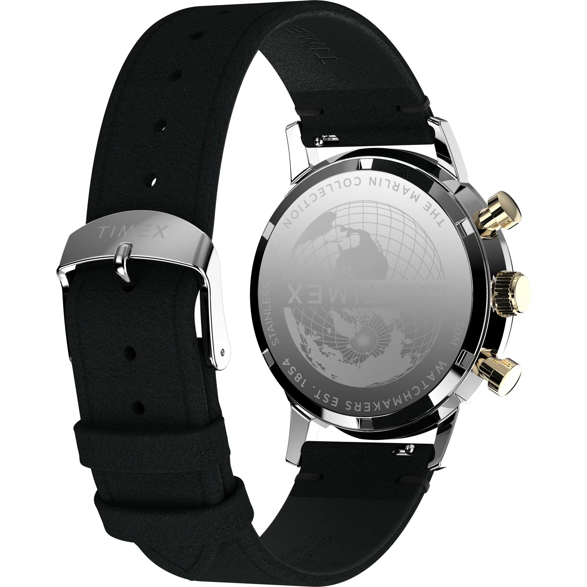 TIMEX Marlin PANDA Men Champagne Round Dial Analog Watch - TW2W60300UJ - KRISHNA WATCH COMPANY