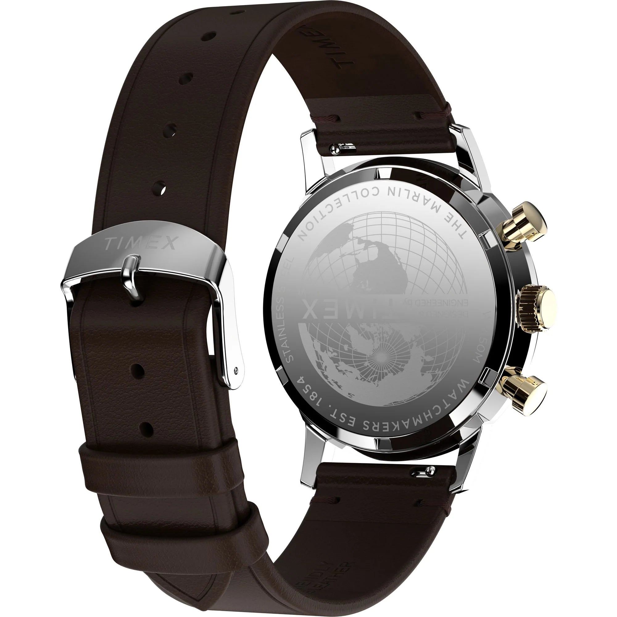 TIMEX Marlin PANDA Men Blue Round Dial Analog Watch - TW2W60400UJ - KRISHNA WATCH COMPANY