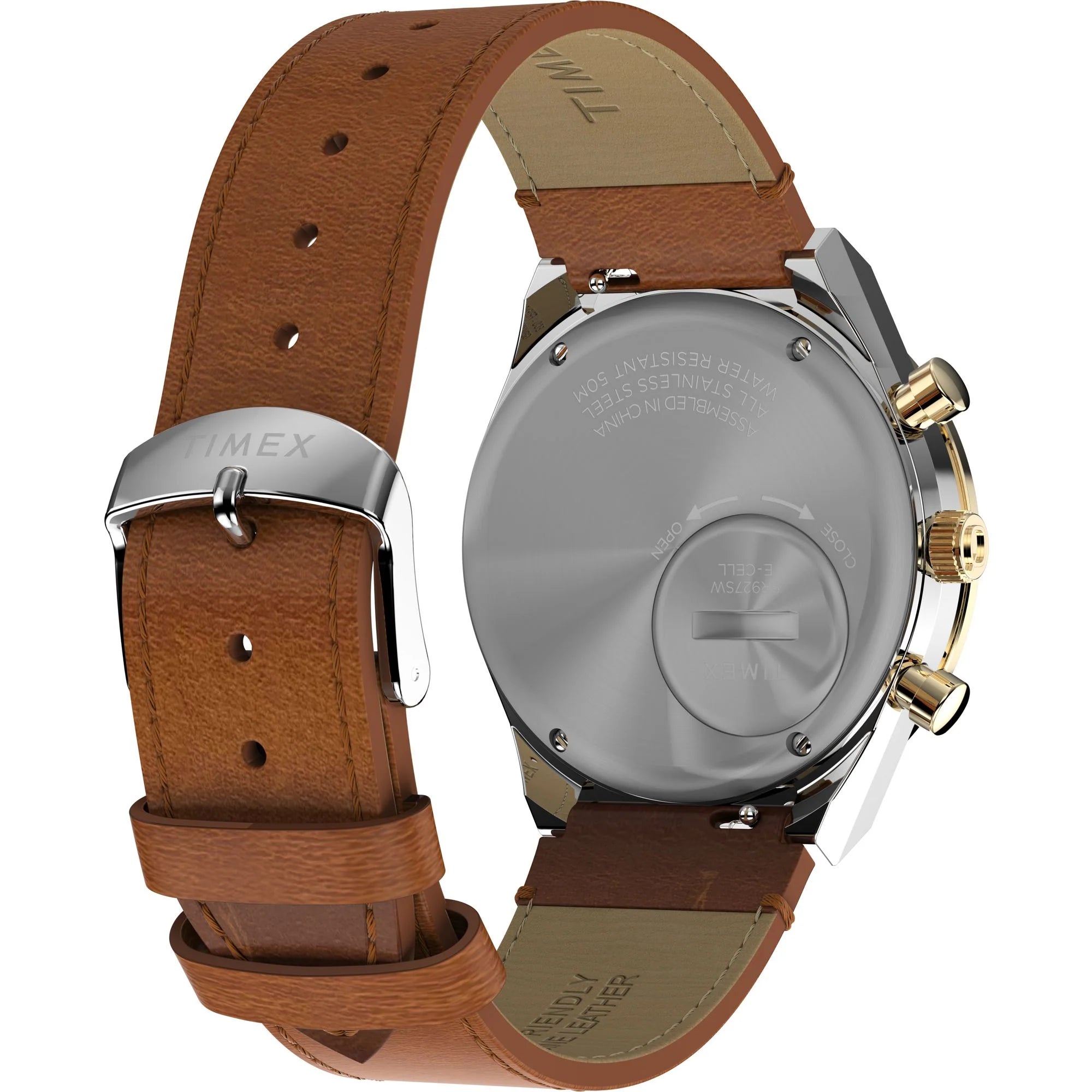 TIMEX Q TIMEX Men Gold-Tone Round Dial Analog Watch - TW2W64400UJ - KRISHNA WATCH COMPANY