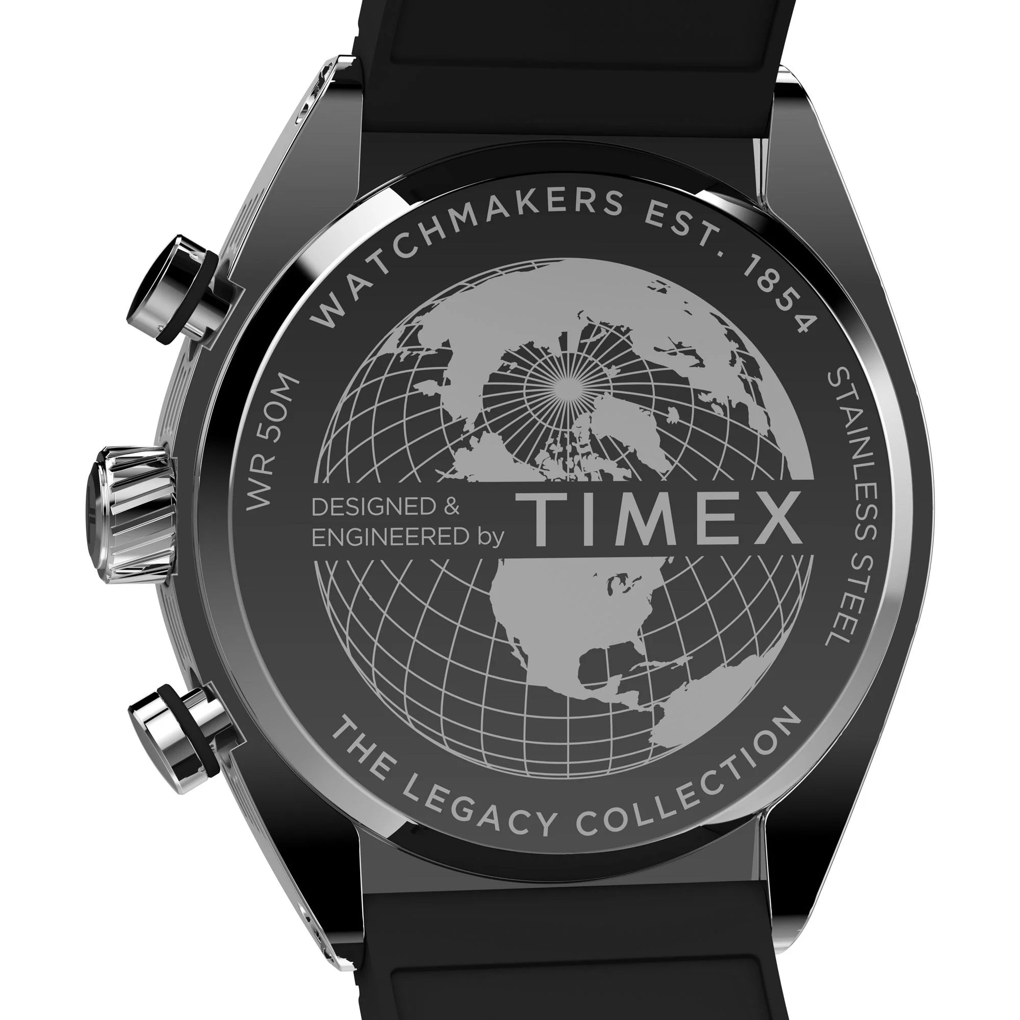 TIMEX Trend Men Black Tonneau Dial Analog Watch - TW2W64500UJ - KRISHNA WATCH COMPANY