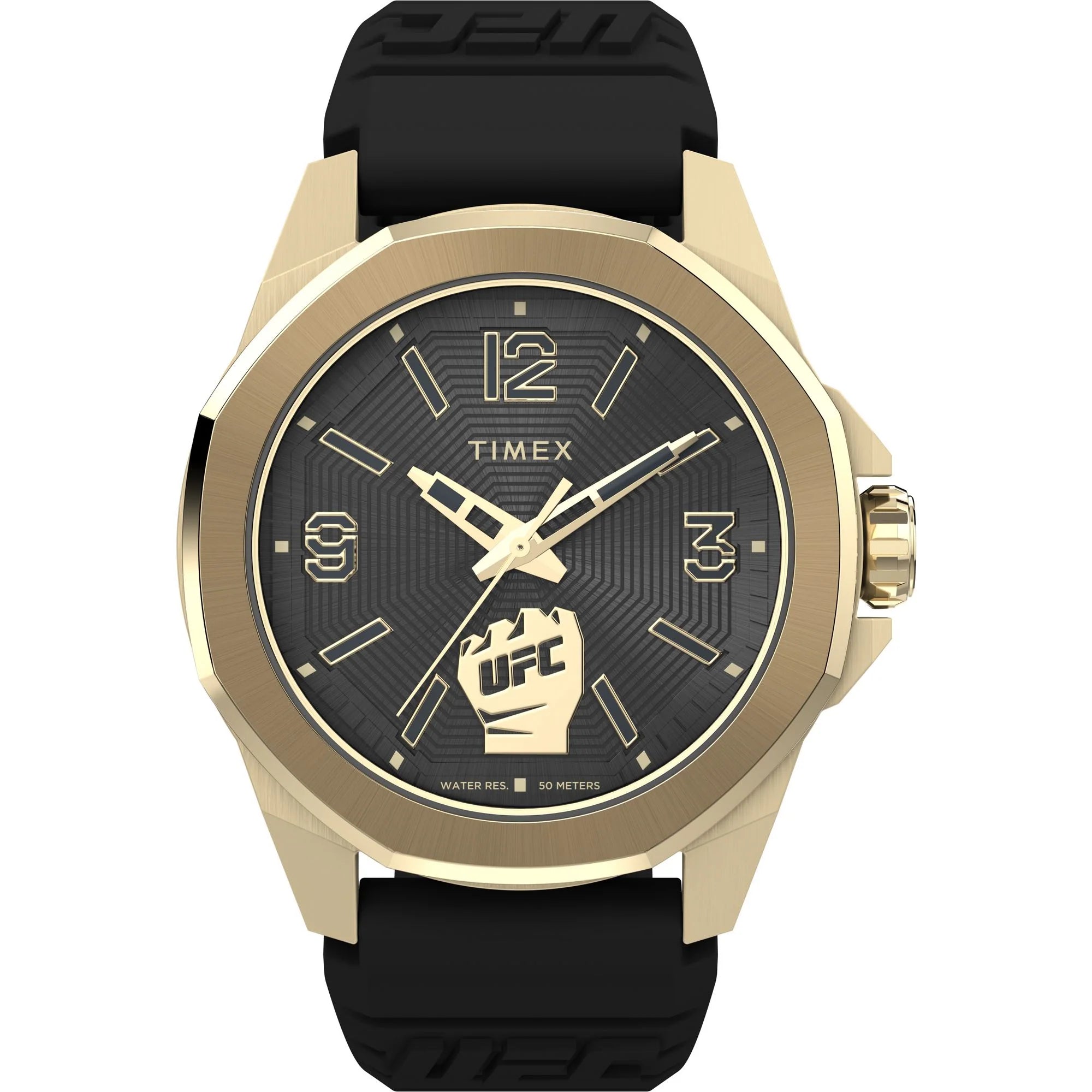 TIMEX UFC Street Men Black Octagonal Dial Analog Watch - TW2W73600UJ - KRISHNA WATCH COMPANY