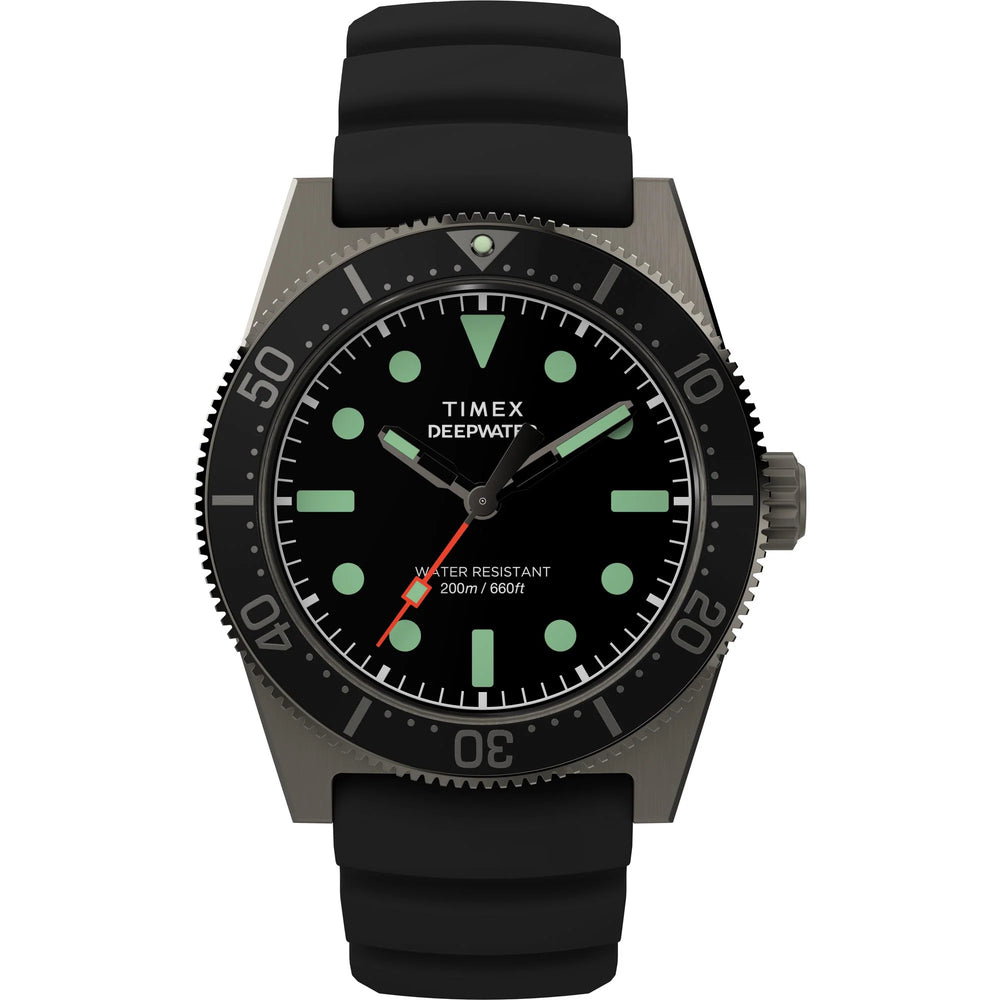 TIMEX Deep Water Men Black Round Dial Analog Watch - TW2W74700UJ - KRISHNA WATCH COMPANY