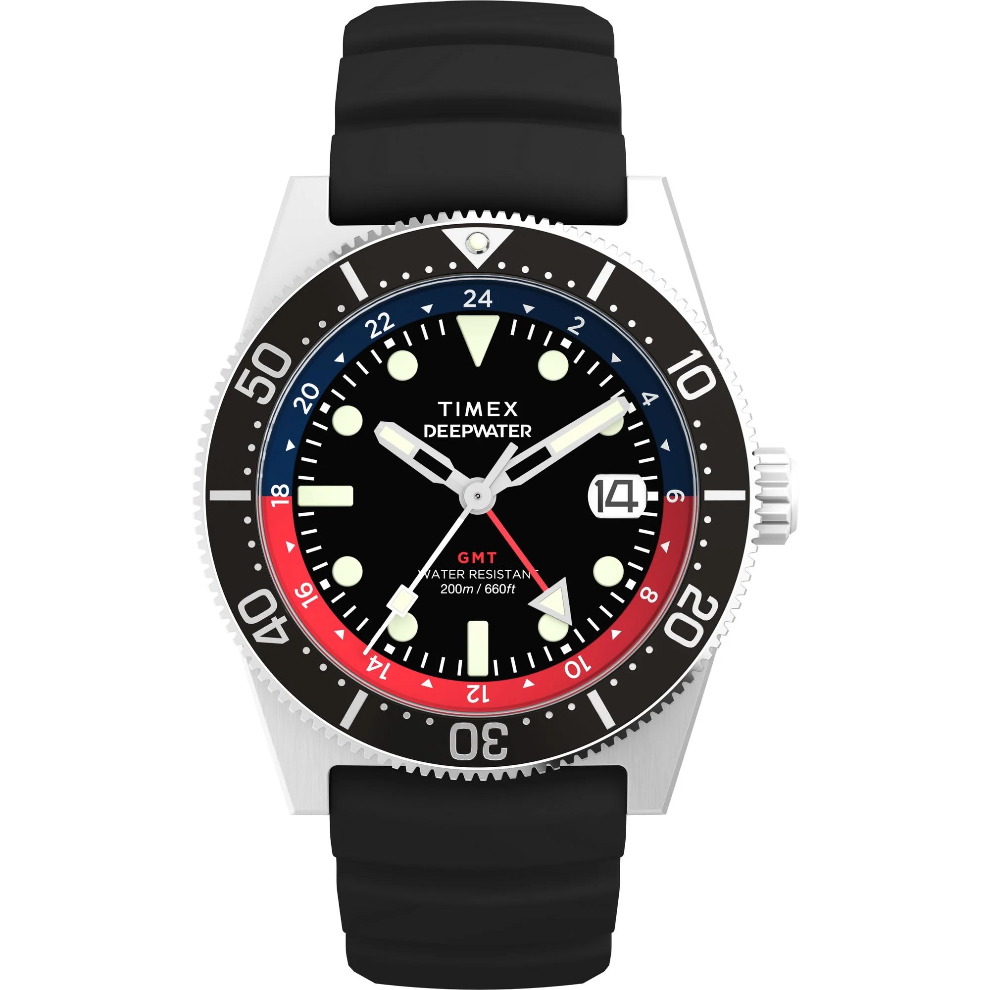 TIMEX Deep Water Men Black Round Dial Analog Watch - TW2W75000UJ - KRISHNA WATCH COMPANY