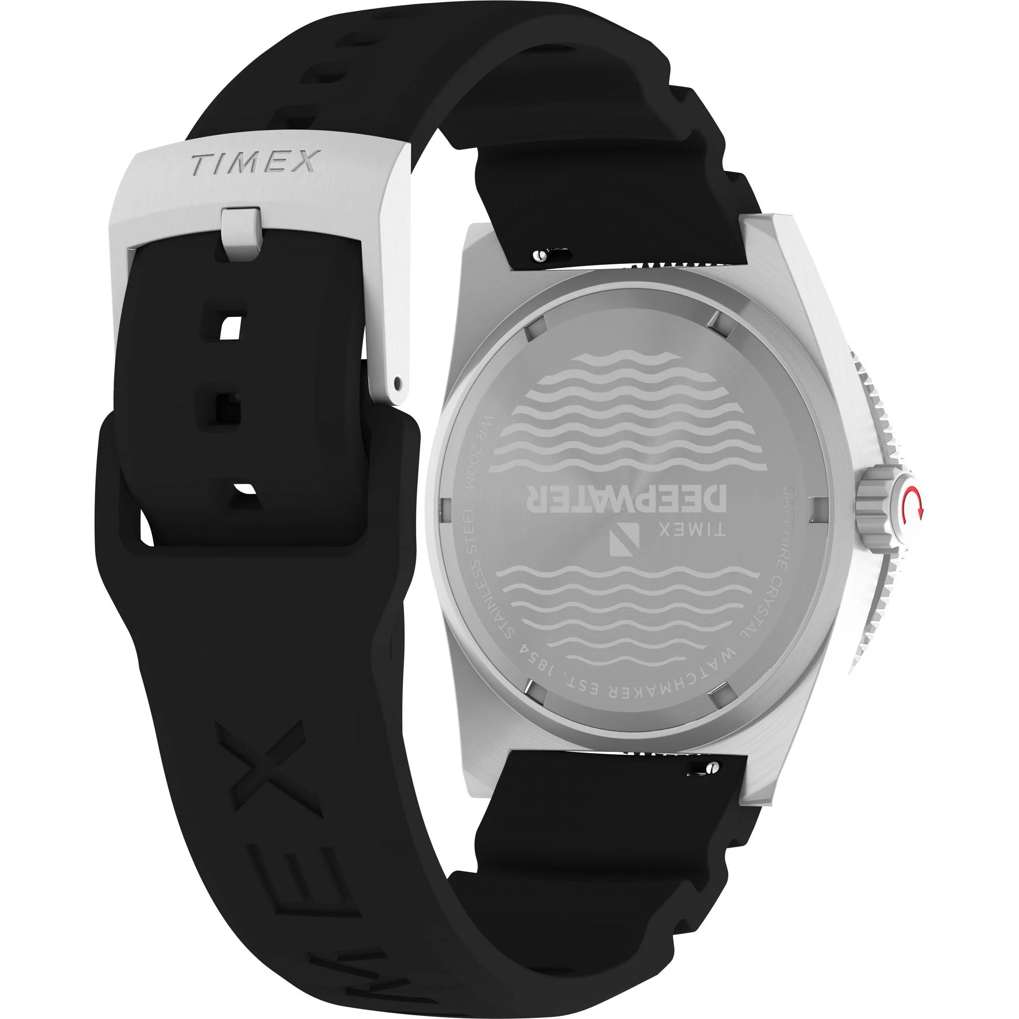 TIMEX Deep Water Men Black Round Dial Analog Watch - TW2W75000UJ - KRISHNA WATCH COMPANY