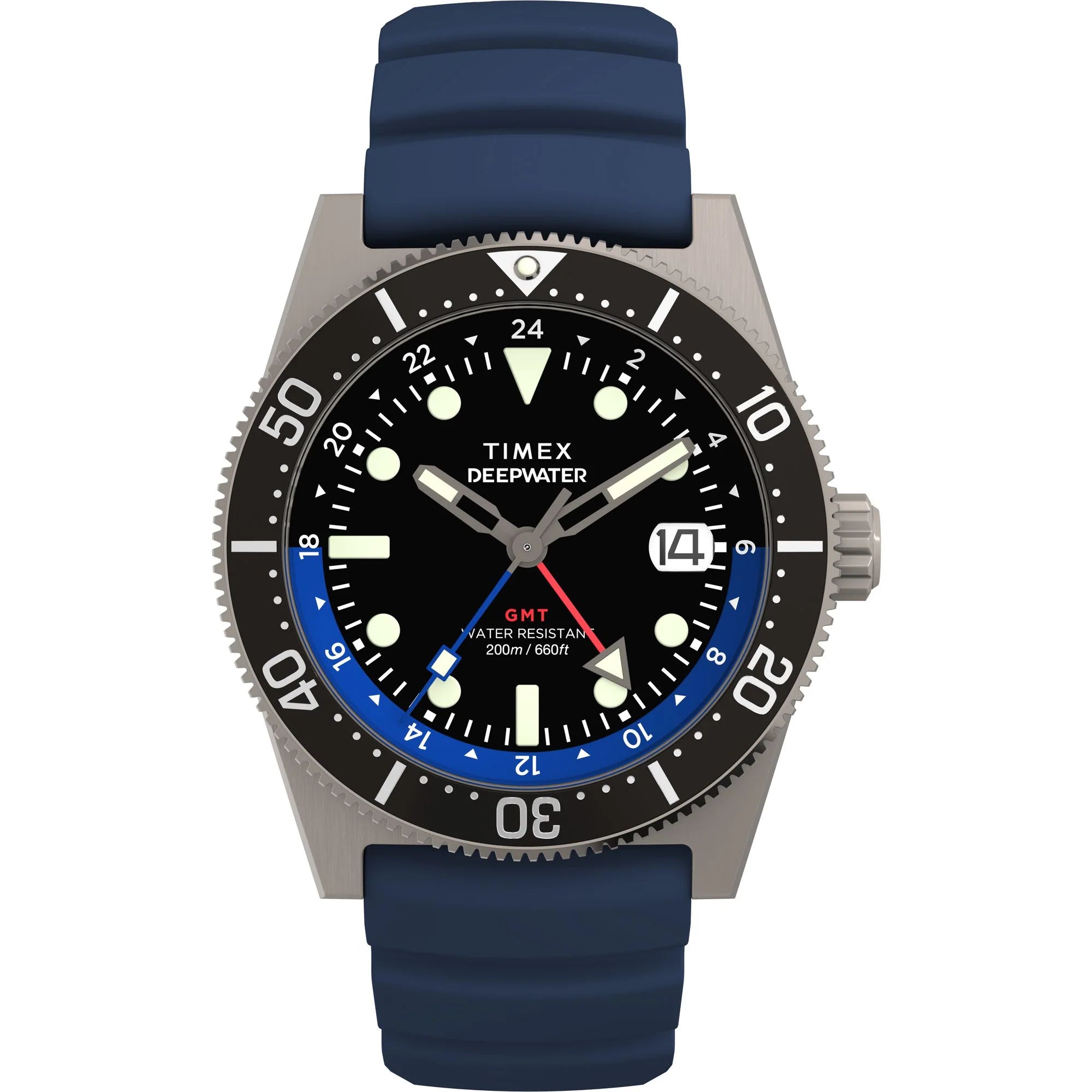 TIMEX Deep Water Men Black Round Dial Analog Watch - TW2W75100UJ - KRISHNA WATCH COMPANY