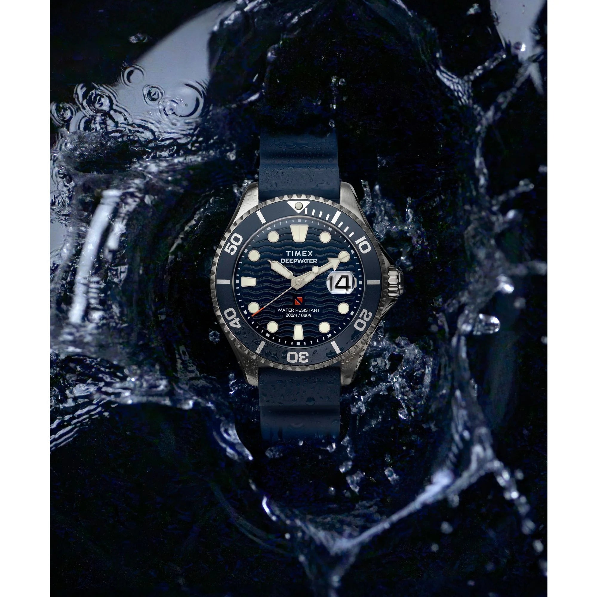 TIMEX Deep Water Blue Round Dial Analog Men's Watch - TW2W81500UJ - KRISHNA WATCH COMPANY