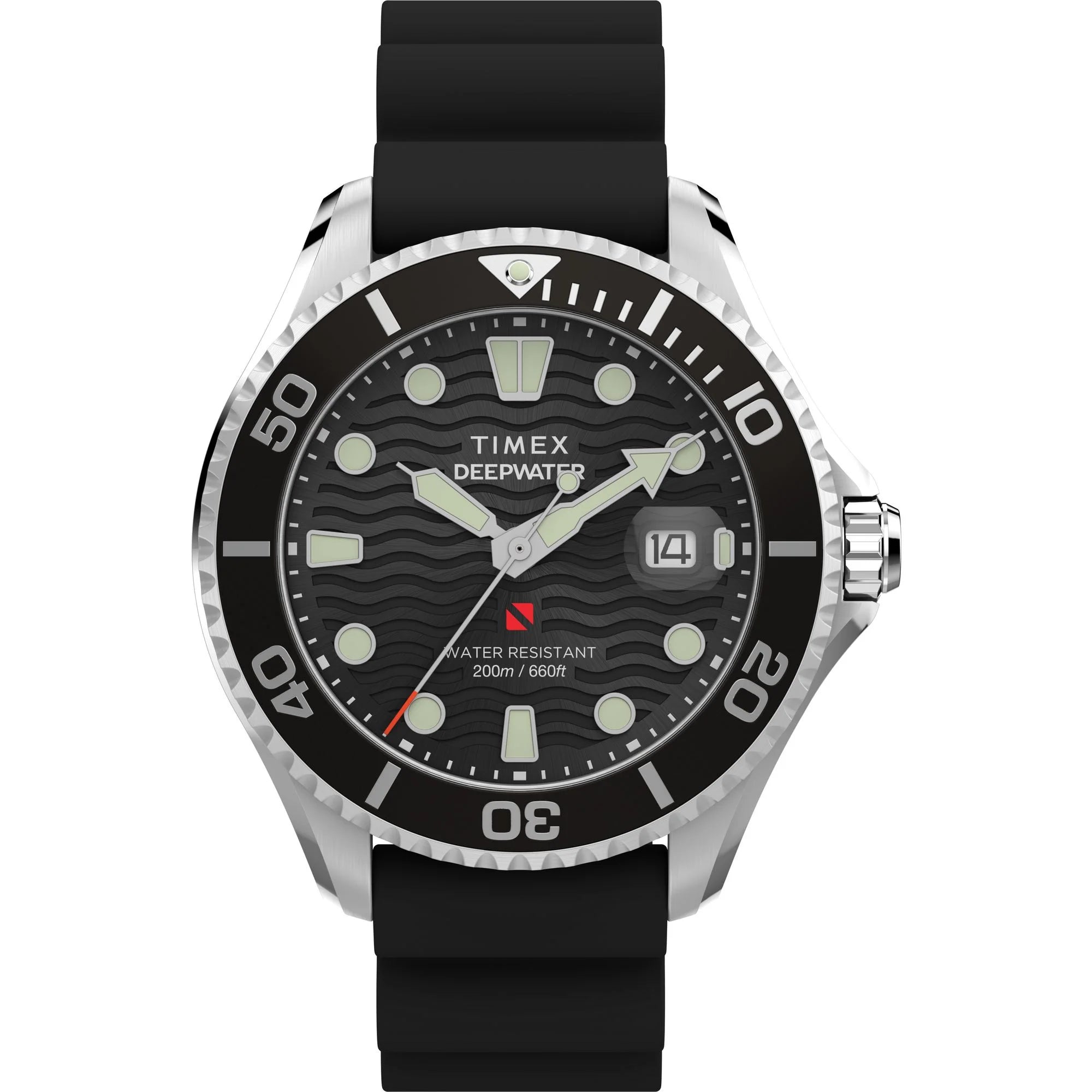 TIMEX Deep Water Black Round Dial Analog Men's Watch - TW2W81600UJ - KRISHNA WATCH COMPANY
