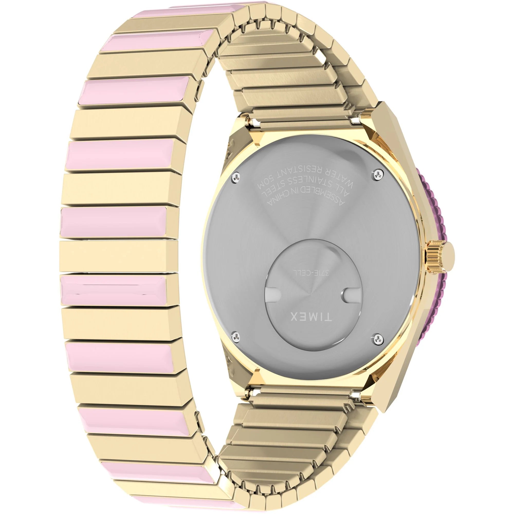 Q Timex Pink Round Dial Analog Women's Watch - TW2W87600UJ - KRISHNA WATCH COMPANY