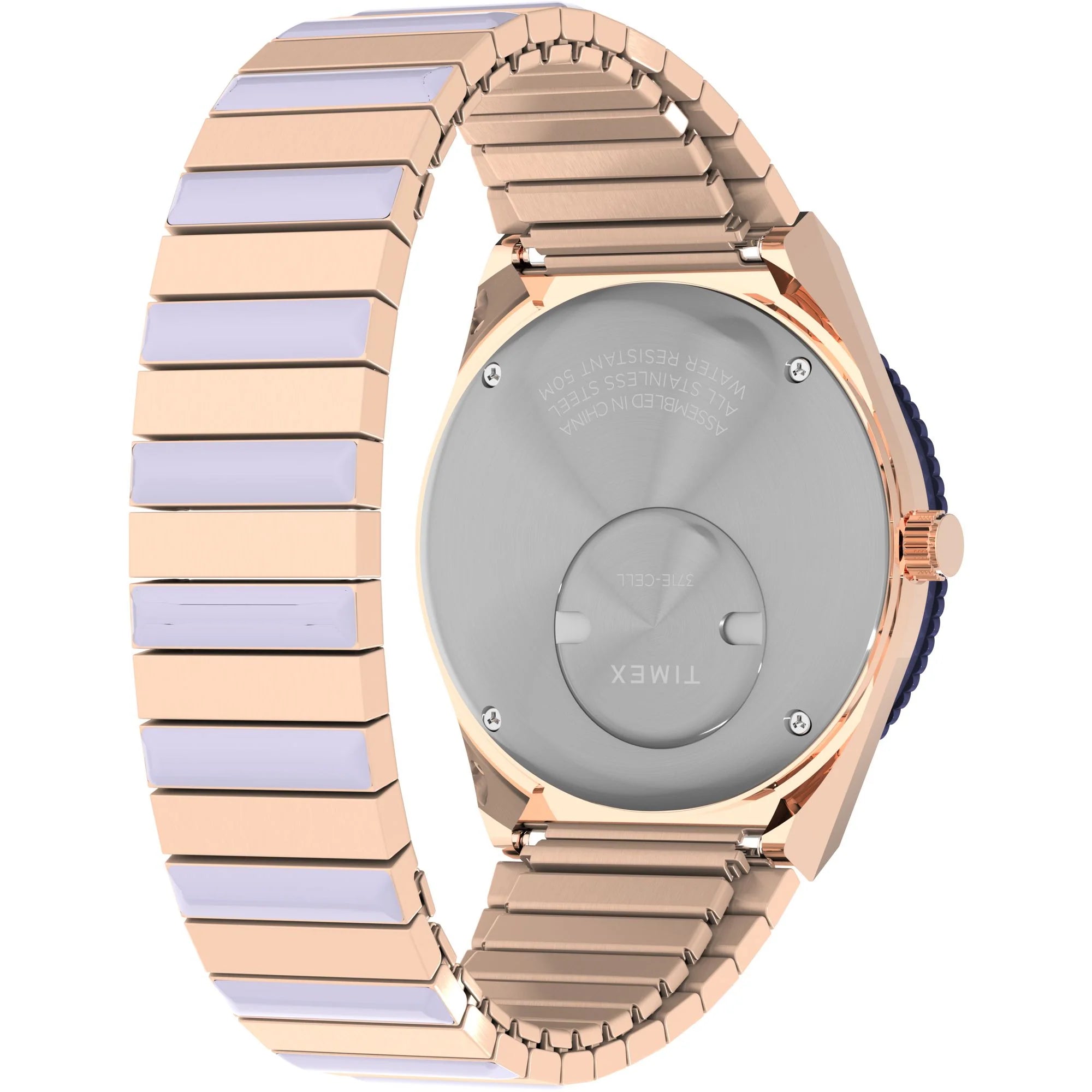 Q Timex Purple Round Dial Analog Women's Watch - TW2W87700UJ - KRISHNA WATCH COMPANY