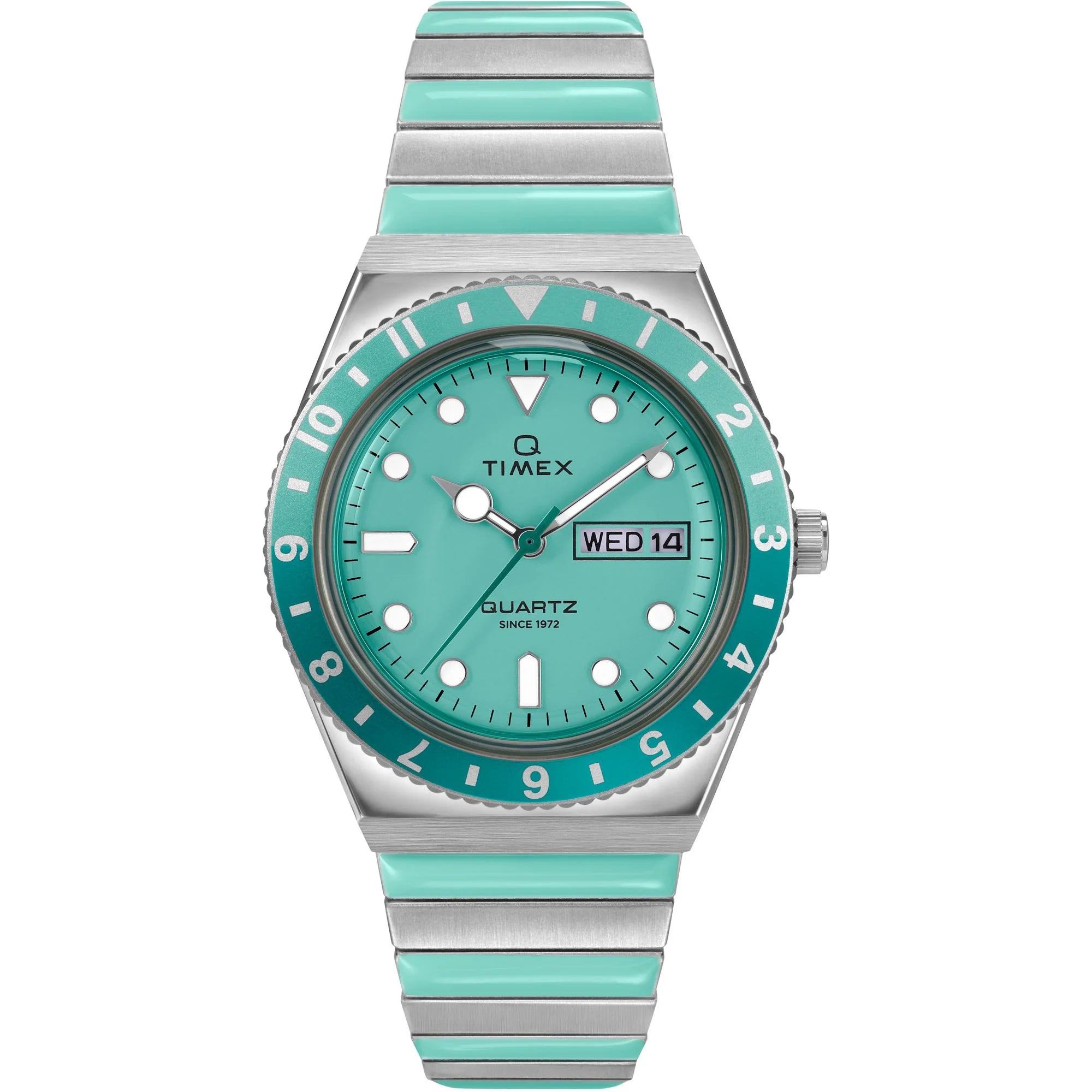 Q Timex Blue Round Dial Analog Women's Watch - TW2W87800UJ - KRISHNA WATCH COMPANY