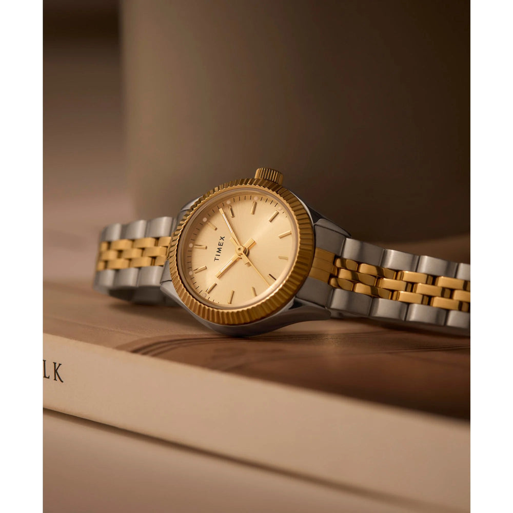 TIMEX Trend Gold-Tone Round Dial Analog Women's Watch - TW2W90900UJ - KRISHNA WATCH COMPANY