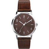 TIMEX Marlin Brown Round Dial Mechanical Automatic Men's Watch - TW2W93300UJ