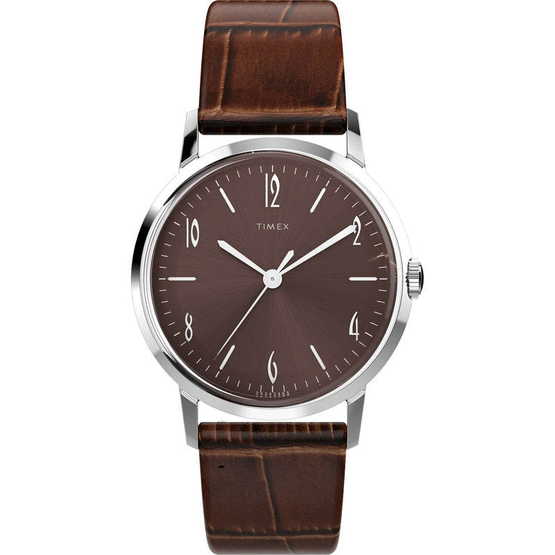 TIMEX Marlin Brown Round Dial Mechanical Automatic Men's Watch - TW2W93300UJ - KRISHNA WATCH COMPANY