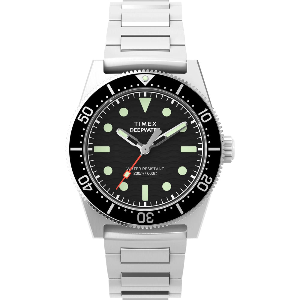 TIMEX Deep Water Men Black Round Dial Analog Watch - TW2W95200UJ - KRISHNA WATCH COMPANY
