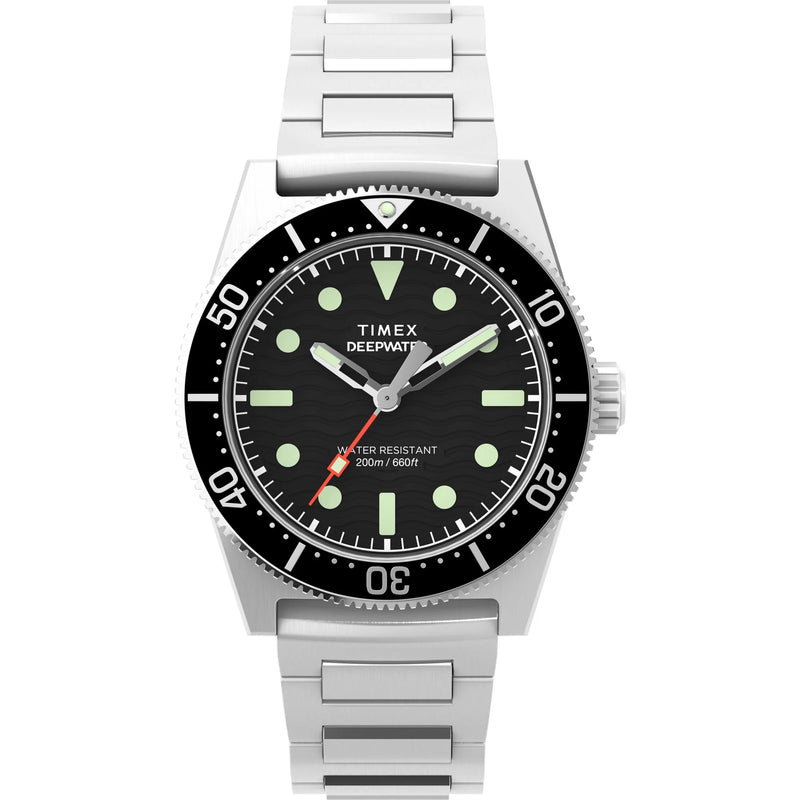TIMEX Deep Water Men Black Round Dial Analog Watch - TW2W95200UJ - KRISHNA WATCH COMPANY