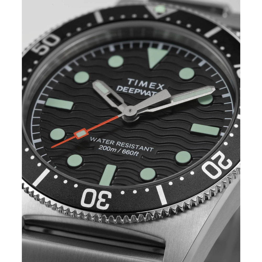 TIMEX Deep Water Men Black Round Dial Analog Watch - TW2W95200UJ - KRISHNA WATCH COMPANY