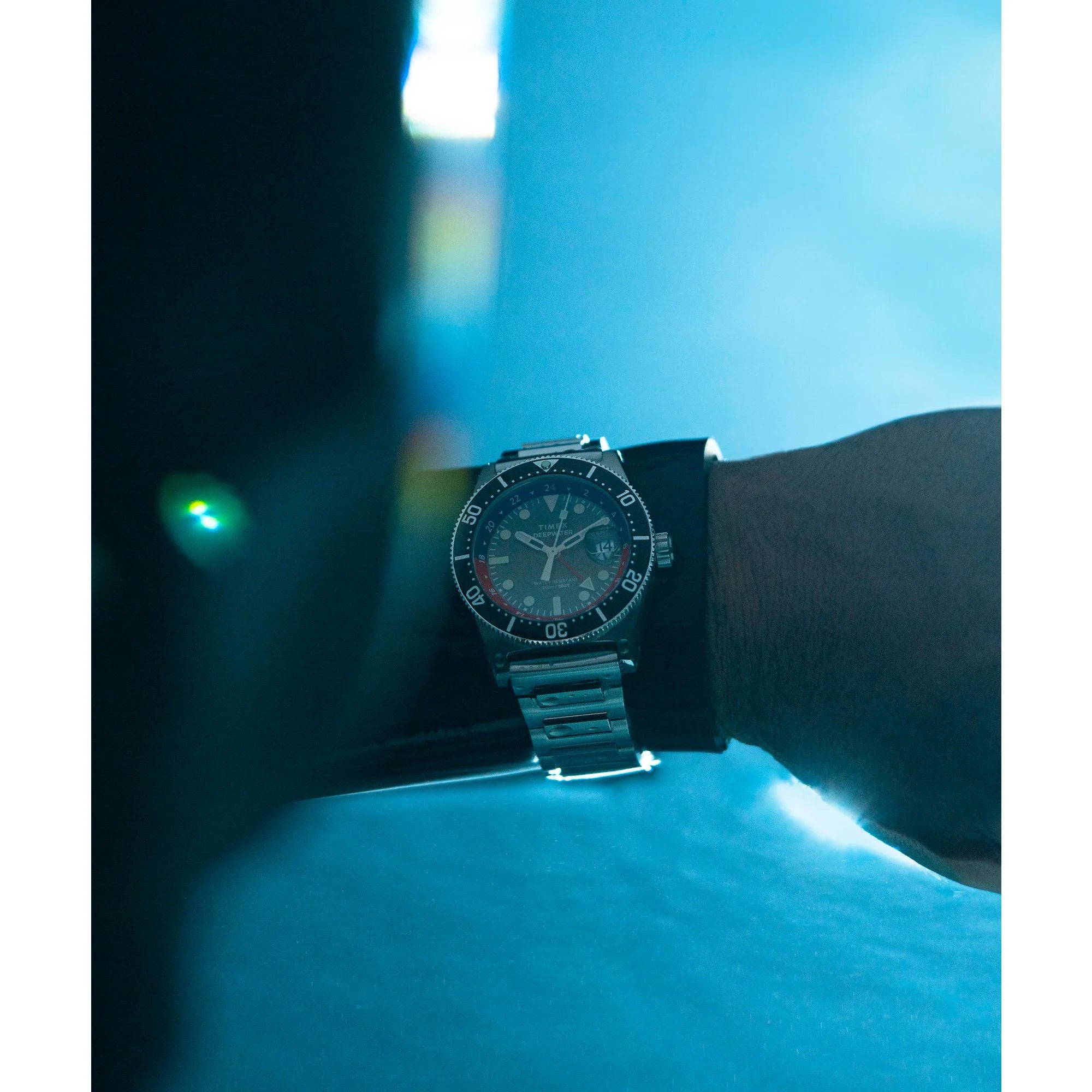 TIMEX Deep Water Men Black Round Dial Analog Watch - TW2W95300UJ - KRISHNA WATCH COMPANY