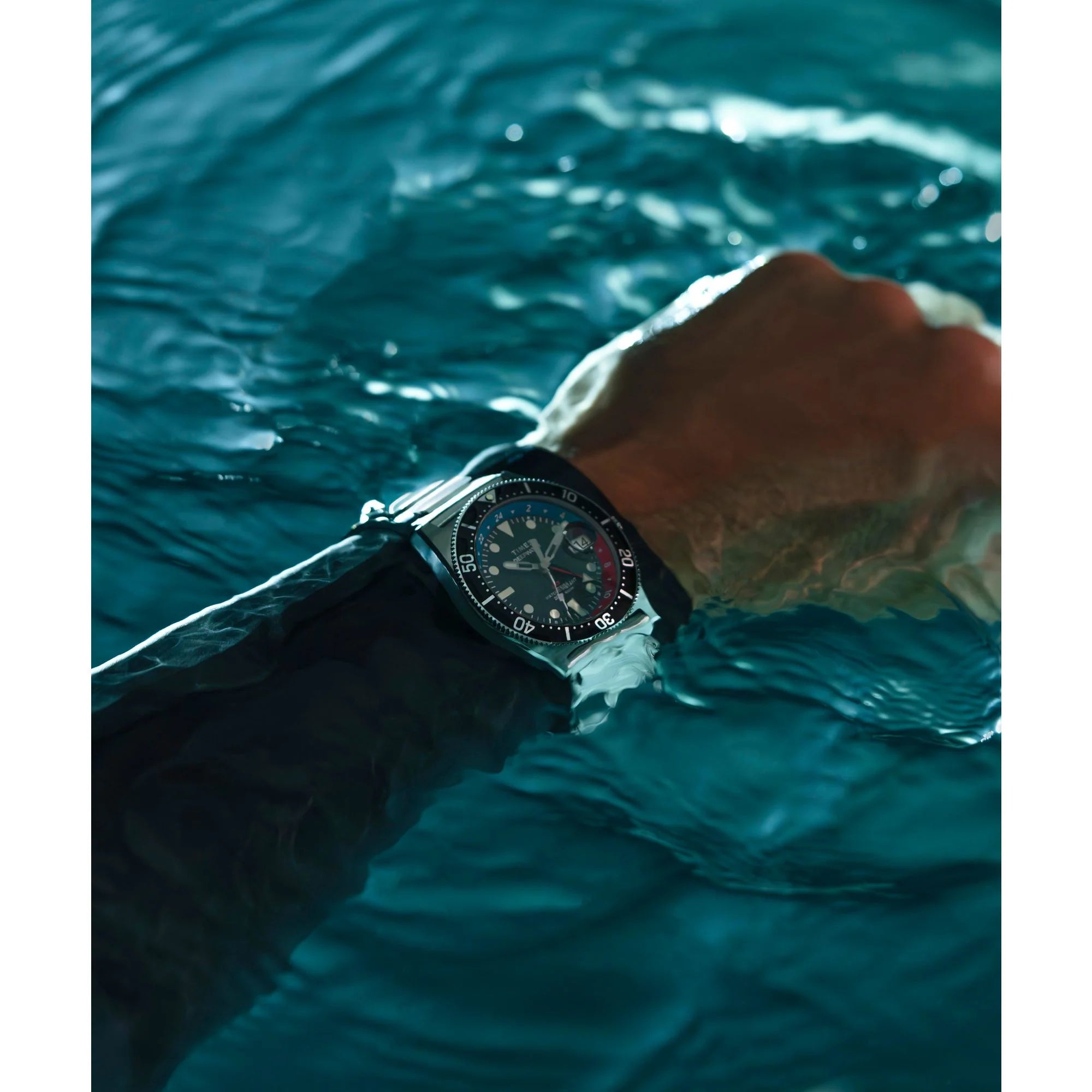 TIMEX Deep Water Men Black Round Dial Analog Watch - TW2W95300UJ - KRISHNA WATCH COMPANY