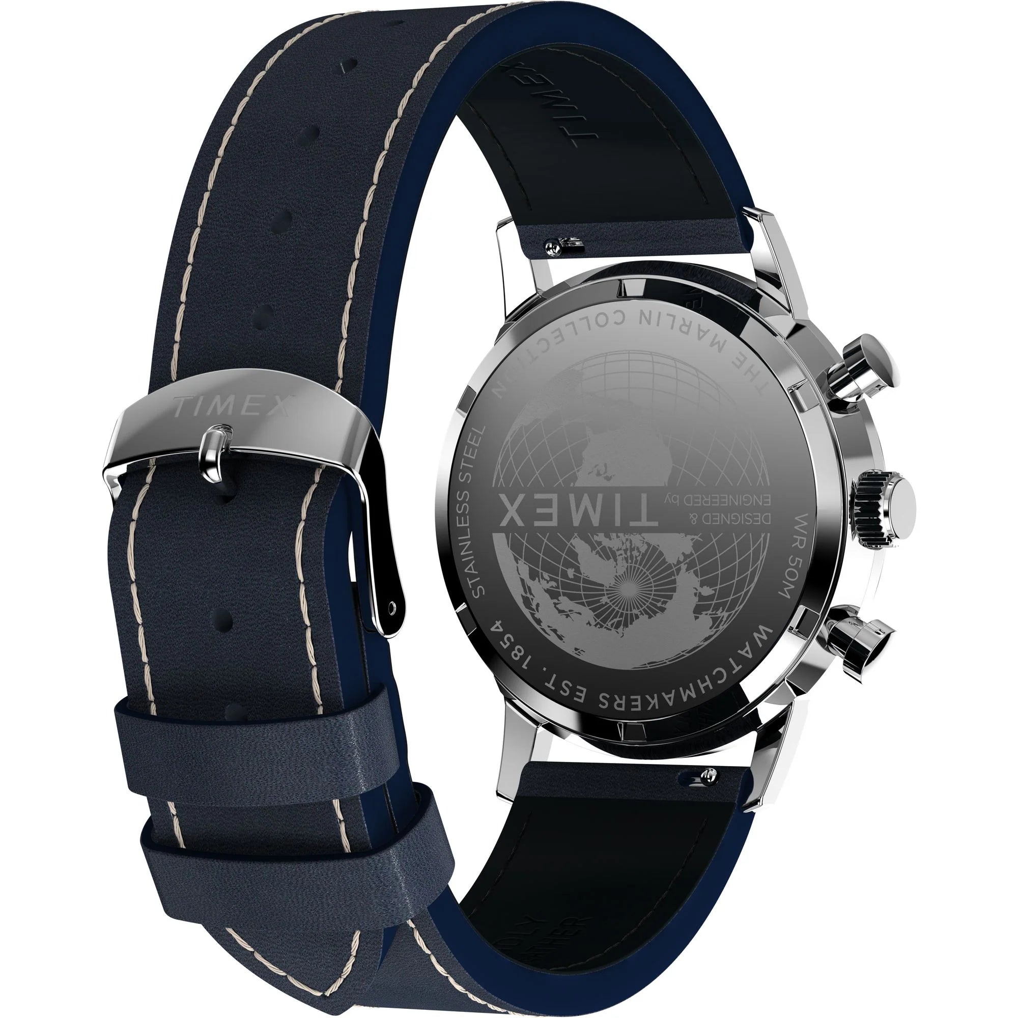 TIMEX Marlin Blue Round Dial Analog Men's Watch - TW2W99000UJ - KRISHNA WATCH COMPANY