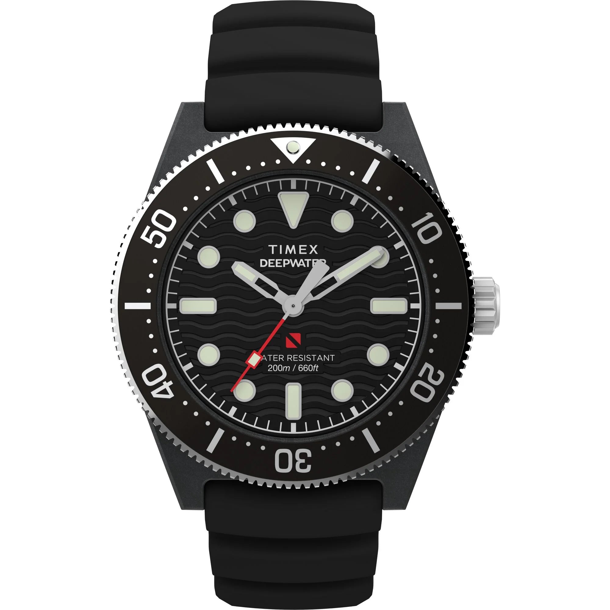 TIMEX Deep Water Black Round Dial Analog Men's Watch - TW2Y02200UJ - KRISHNA WATCH COMPANY