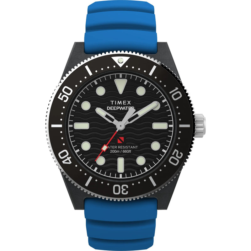 TIMEX Deep Water Black Round Dial Analog Men's Watch - TW2Y02500UJ - KRISHNA WATCH COMPANY