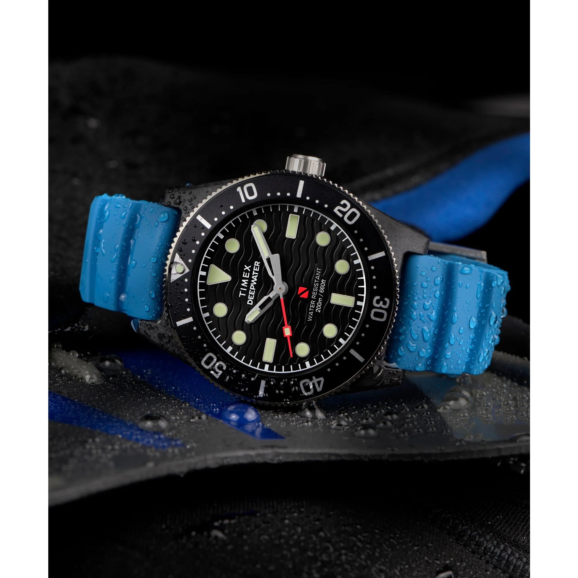 TIMEX Deep Water Black Round Dial Analog Men's Watch - TW2Y02500UJ - KRISHNA WATCH COMPANY