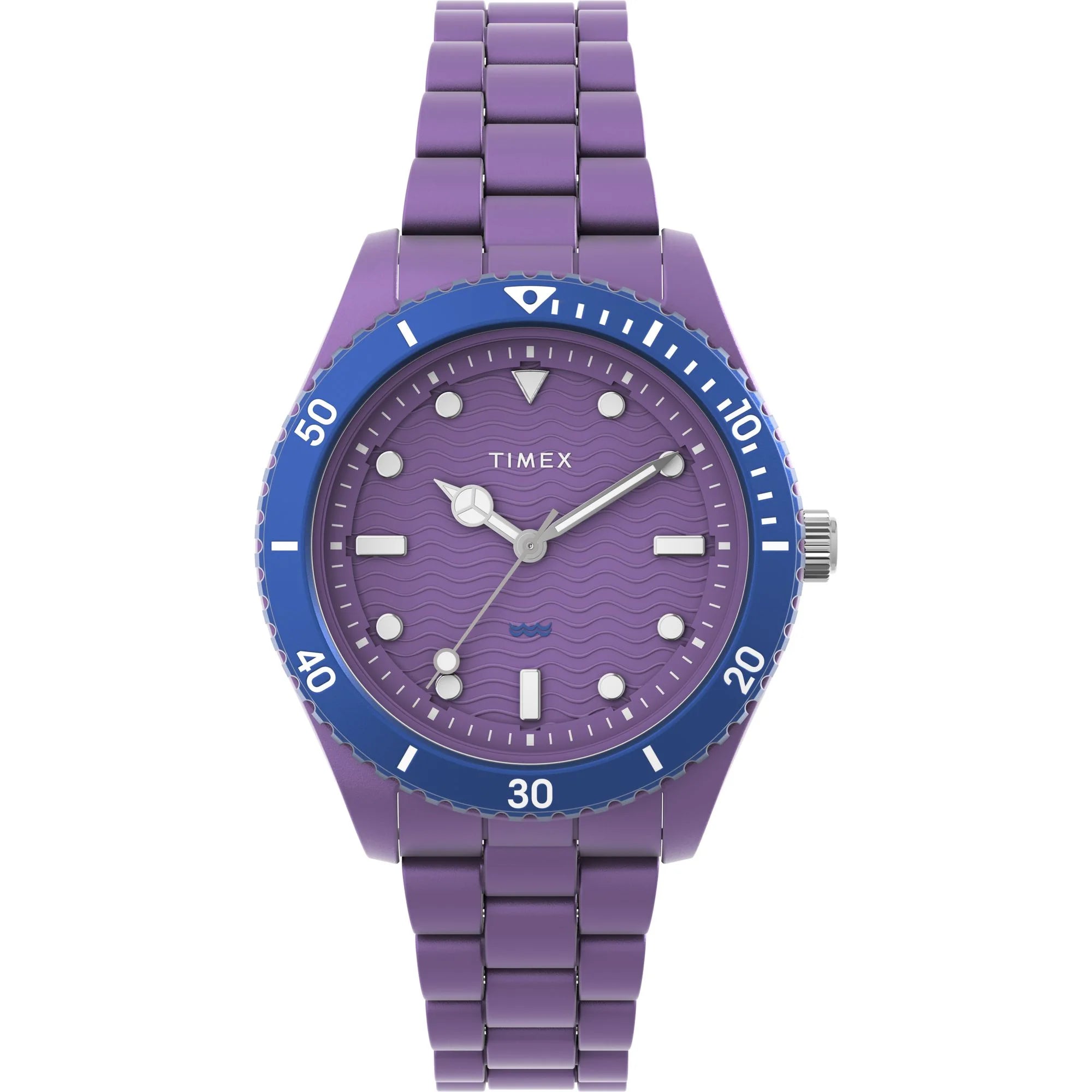 TIMEX Trend Purple Round Dial Analog Women's Watch - TW2Y04800UJ - KRISHNA WATCH COMPANY