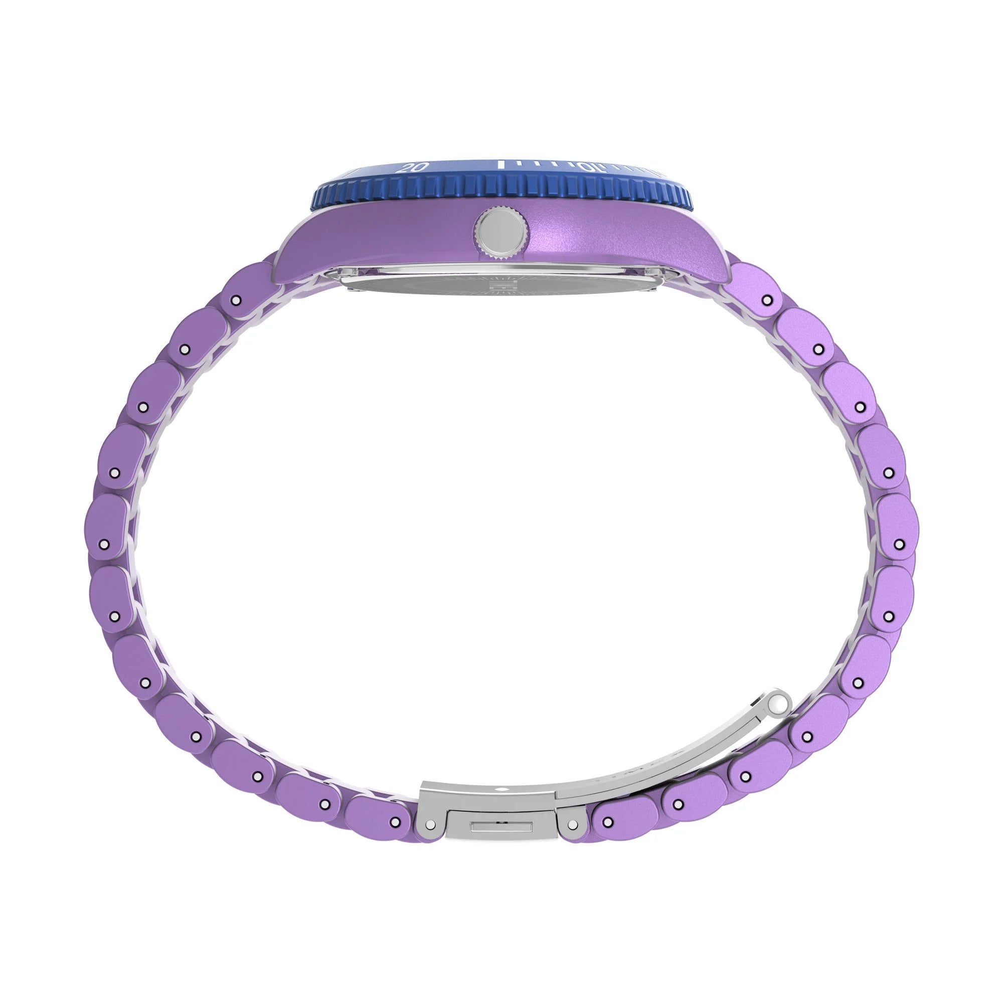 TIMEX Trend Purple Round Dial Analog Women's Watch - TW2Y04800UJ - KRISHNA WATCH COMPANY