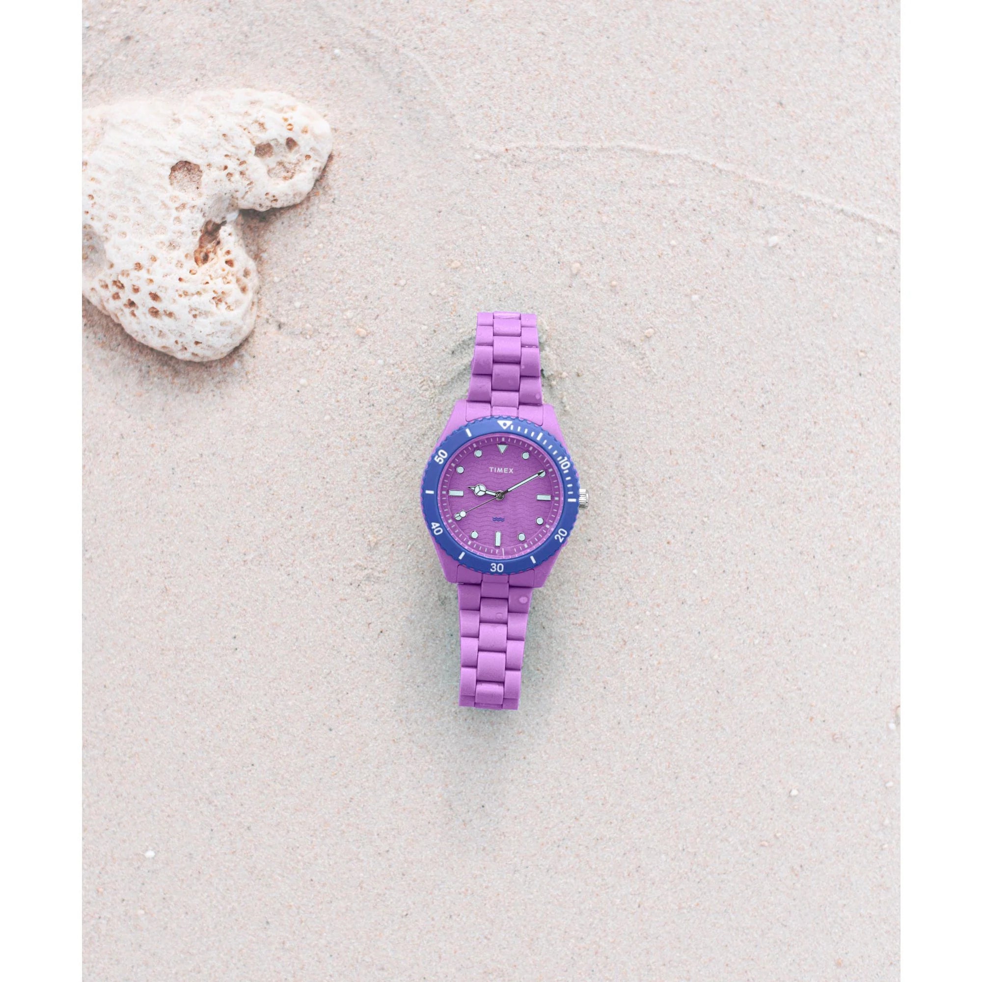 TIMEX Trend Purple Round Dial Analog Women's Watch - TW2Y04800UJ - KRISHNA WATCH COMPANY