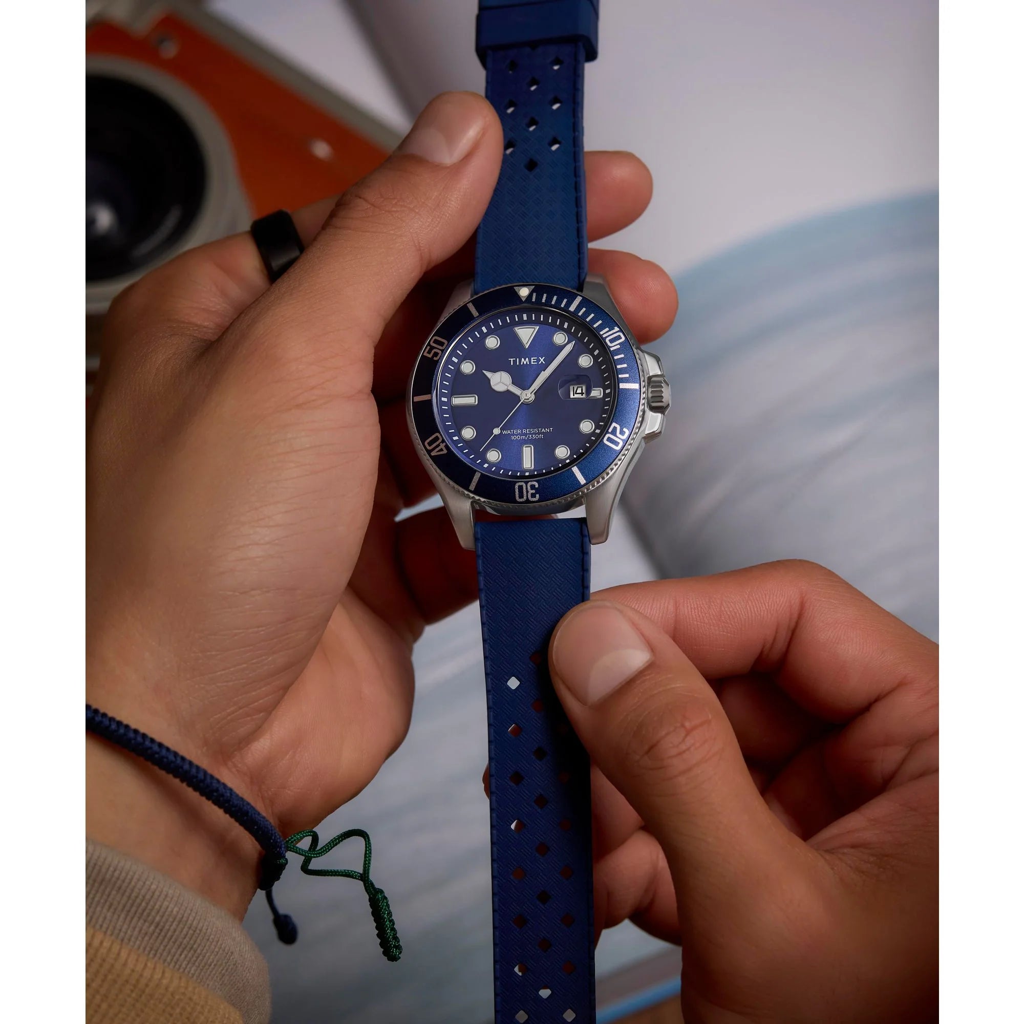 TIMEX Trend Blue Round Dial Analog Men's Watch - TW2Y05000UJ - KRISHNA WATCH COMPANY