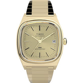 Timex Q TIMEX Men Champagne Rectangle Dial Automatic Analog Watch - TW2Y07200UJ
