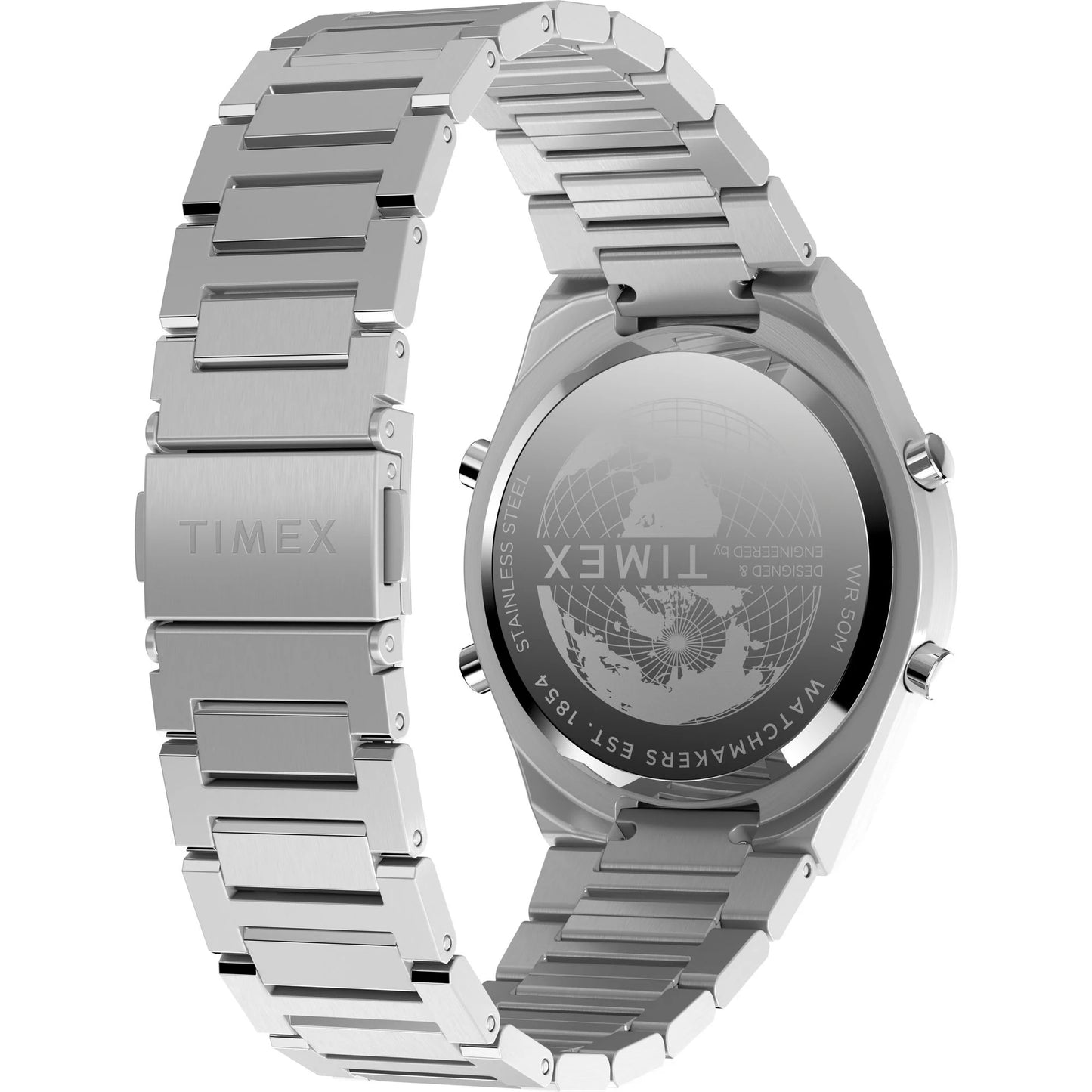 Timex Q Grey Round Dial Digital Men's Watch - TW2Y09800UJ