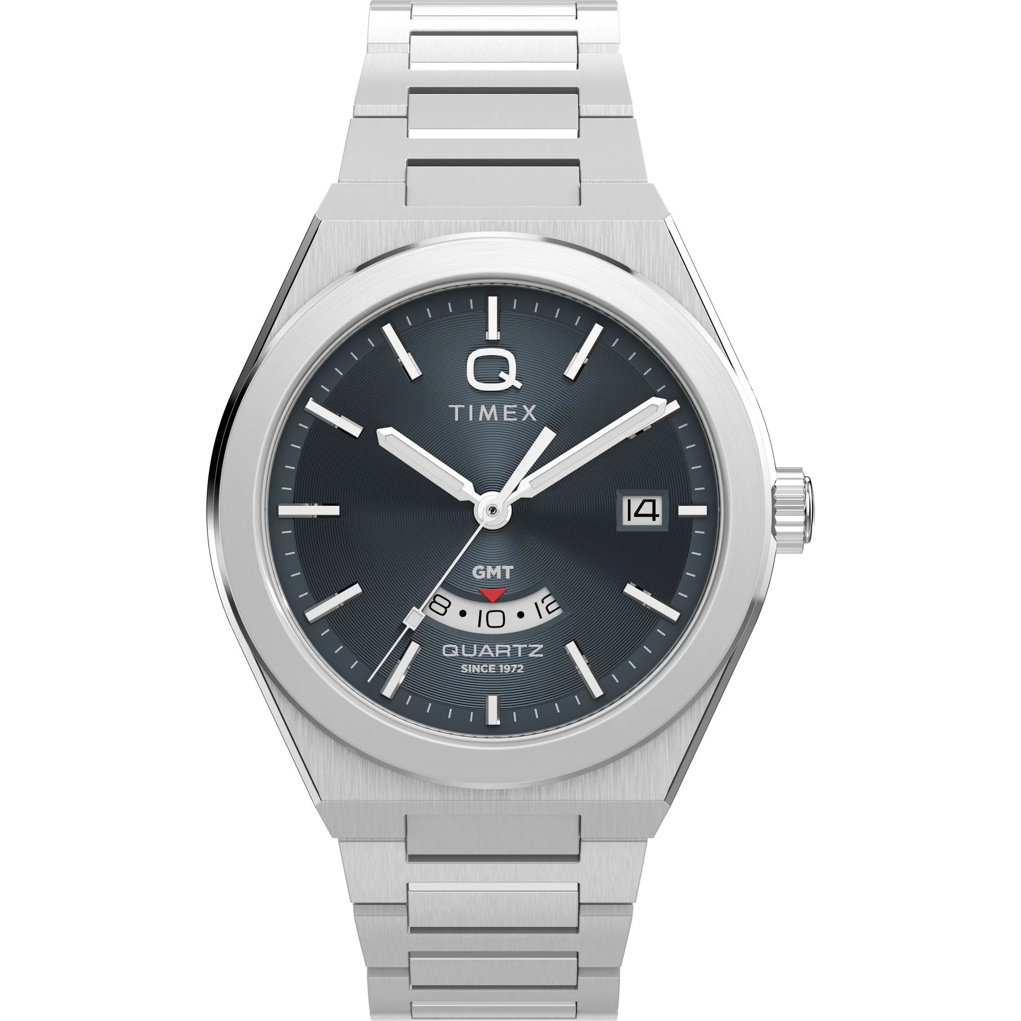 Timex Q Black Round Dial Analog Men's Watch - TW2Y12100UJ - KRISHNA WATCH COMPANY