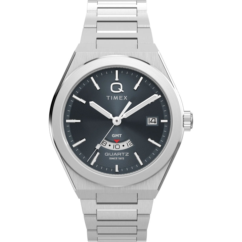 Timex Q Black Round Dial Analog Men's Watch - TW2Y12100UJ - KRISHNA WATCH COMPANY