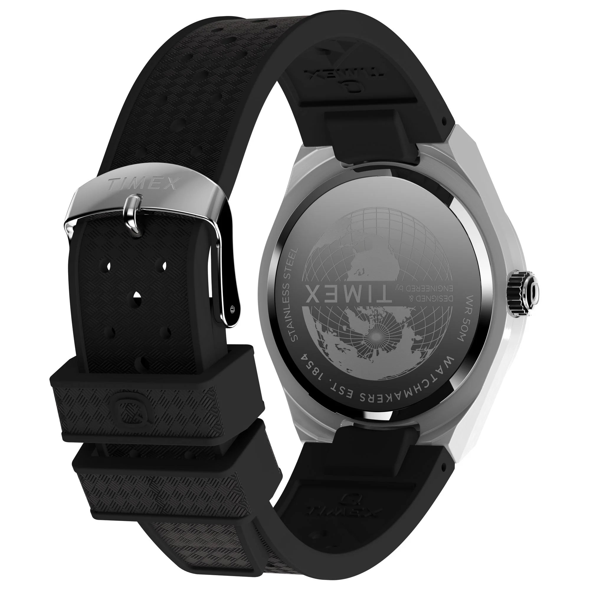 Q Timex Silver-Tone Round Dial Analog Men's Watch - TW2Y12200UJ - KRISHNA WATCH COMPANY