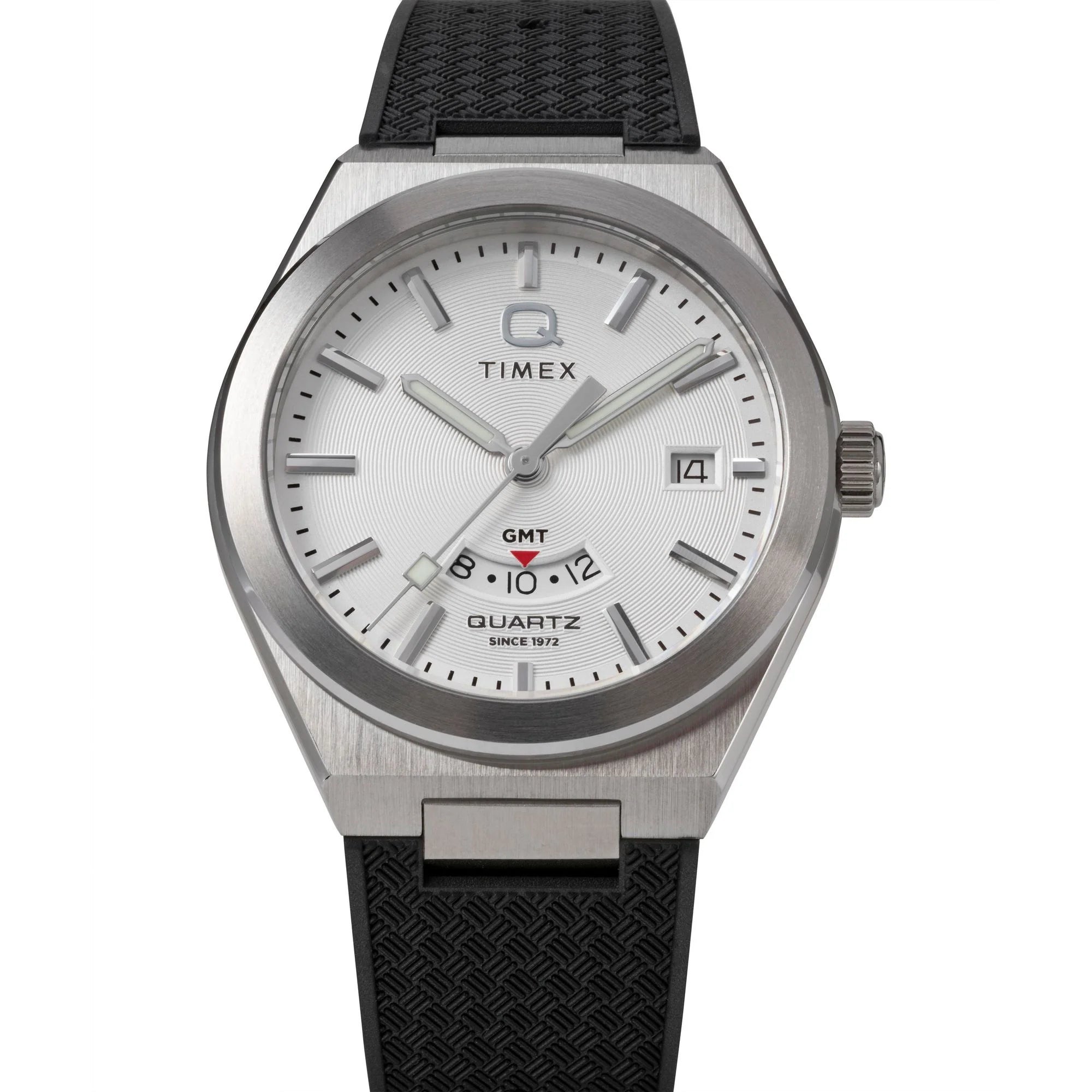 Q Timex Silver-Tone Round Dial Analog Men's Watch - TW2Y12200UJ - KRISHNA WATCH COMPANY