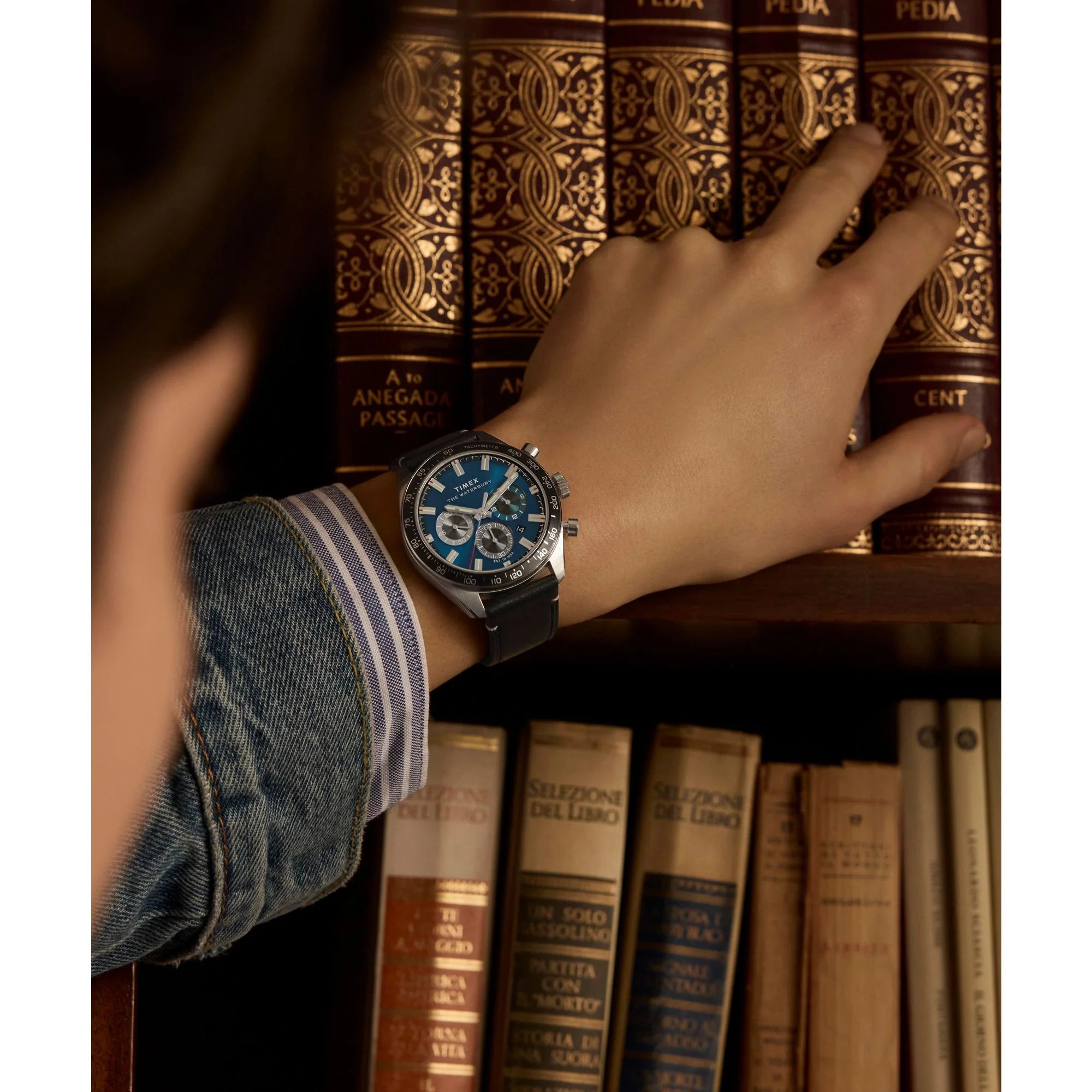 TIMEX Waterbury Blue Round Dial Analog Men's Watch - TW2Y18600 - KRISHNA WATCH COMPANY