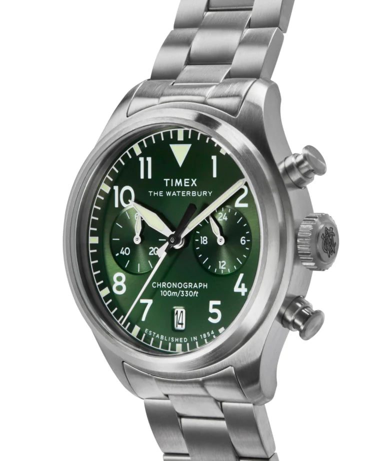 Timex Waterbury Ace Chronograph Watch - TW2Y19100 - KRISHNA WATCH COMPANY