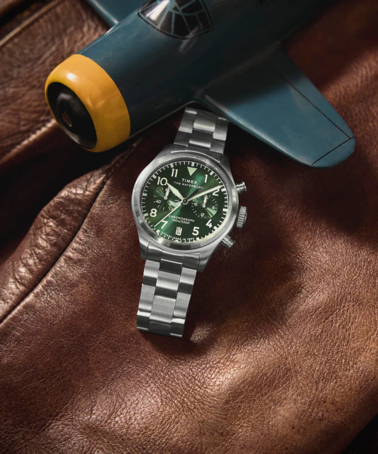 Timex Waterbury Ace Chronograph Watch - TW2Y19100 - KRISHNA WATCH COMPANY