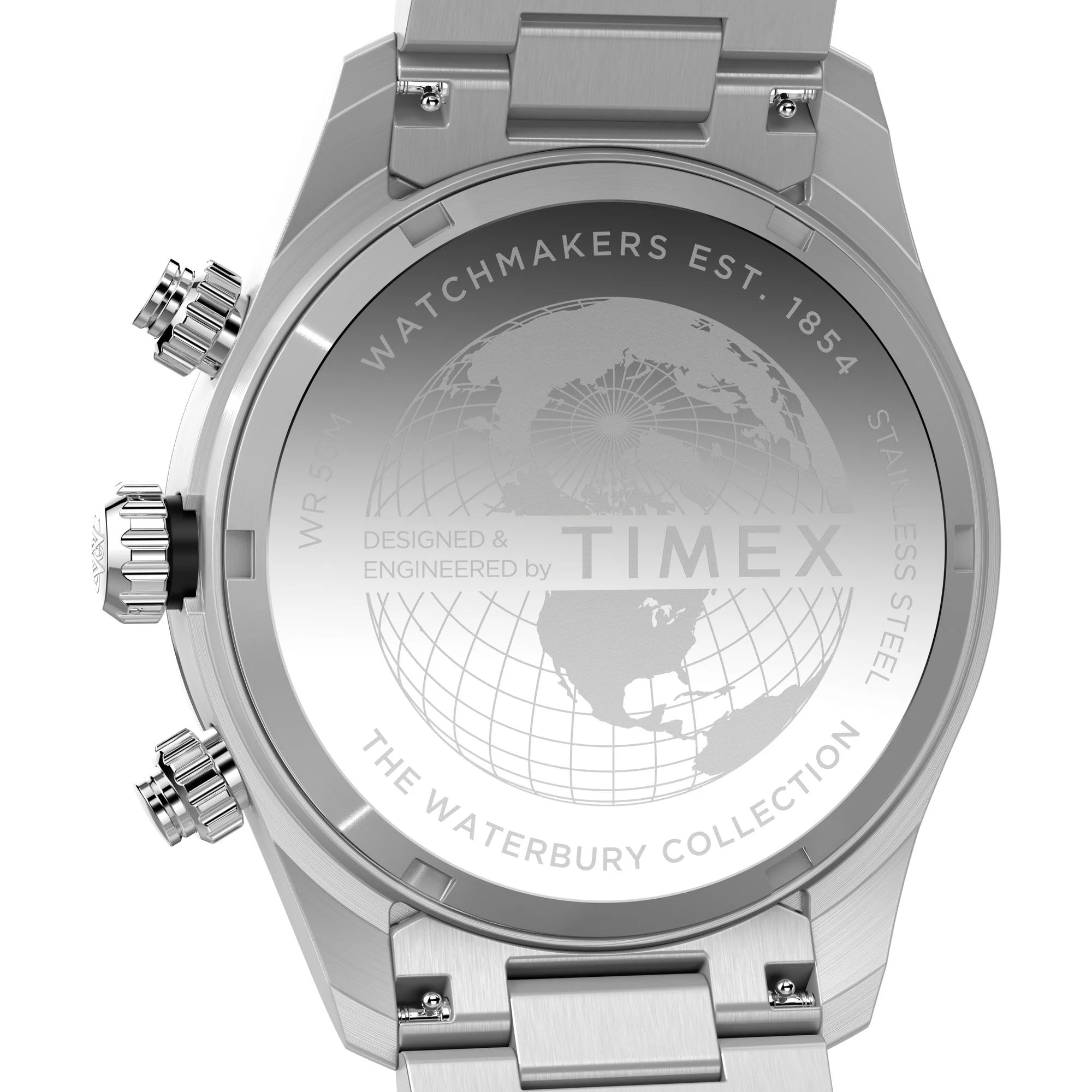 TIMEX Waterbury Silver-Tone Round Dial Analog Men's Watch - TW2Y19200UJ - KRISHNA WATCH COMPANY
