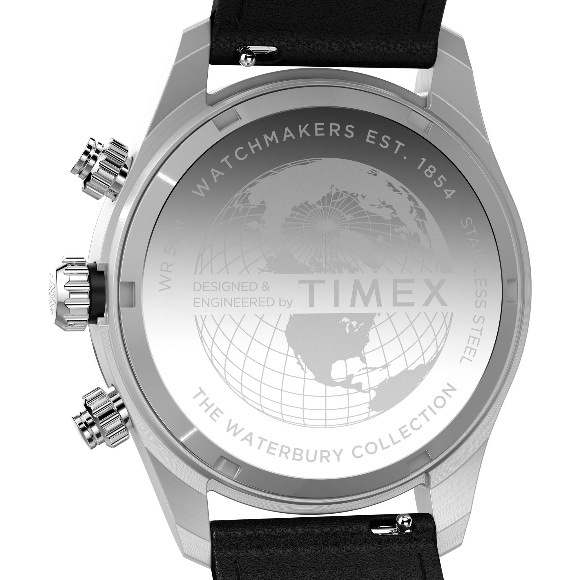 TIMEX Waterbury Silver-Tone Round Dial Analog Men's Watch - TW2Y19300UJ - KRISHNA WATCH COMPANY