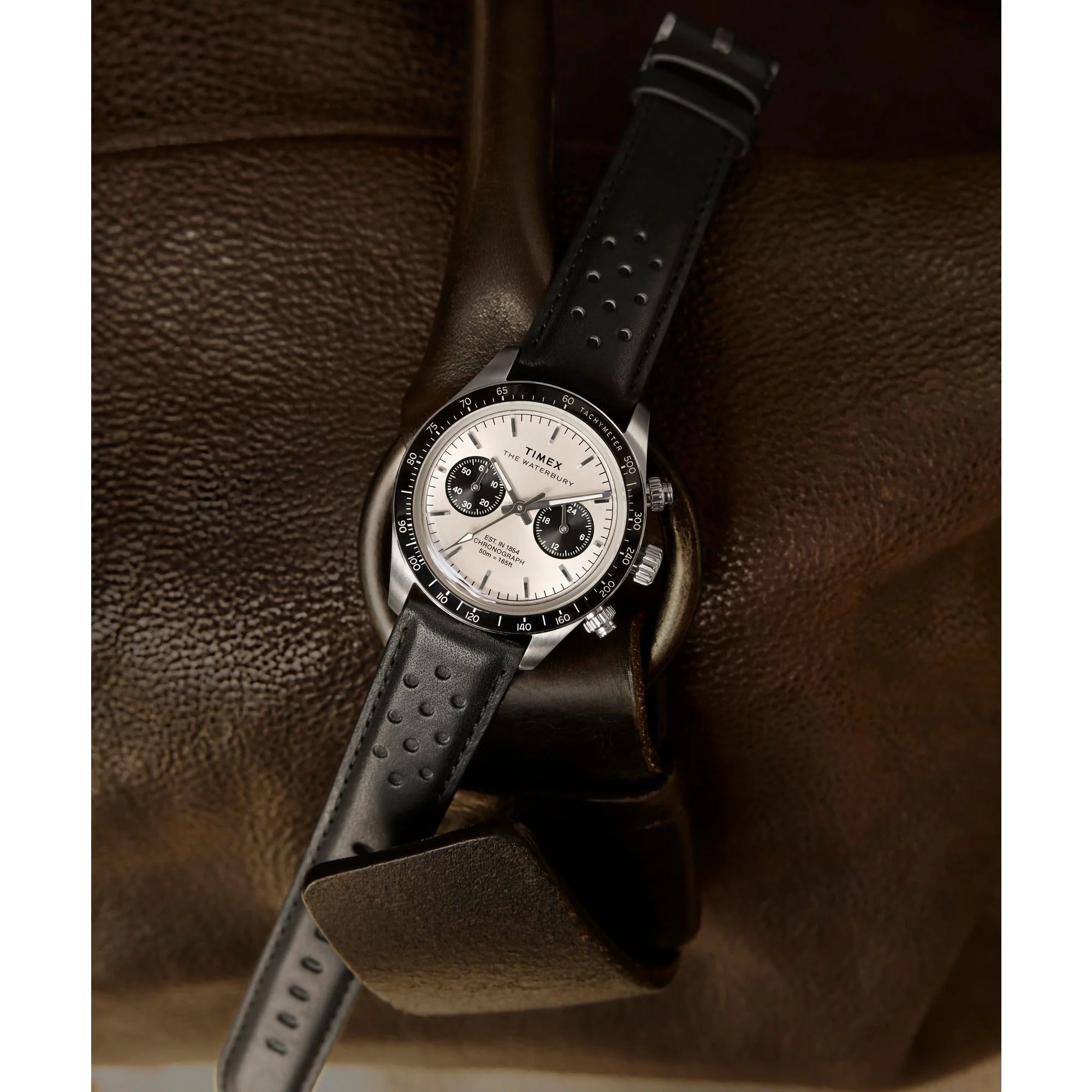 TIMEX Waterbury Silver-Tone Round Dial Analog Men's Watch - TW2Y19300UJ - KRISHNA WATCH COMPANY