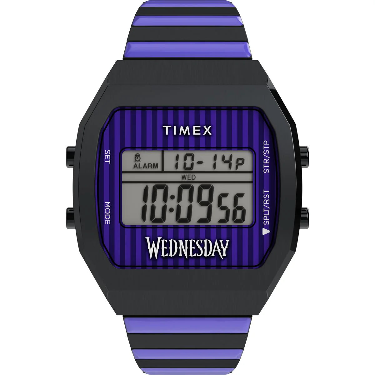Timex x Wednesday T80 36mm Stainless Steel Expansion Band Watch - TW2Y19500X6 - KRISHNA WATCH COMPANY