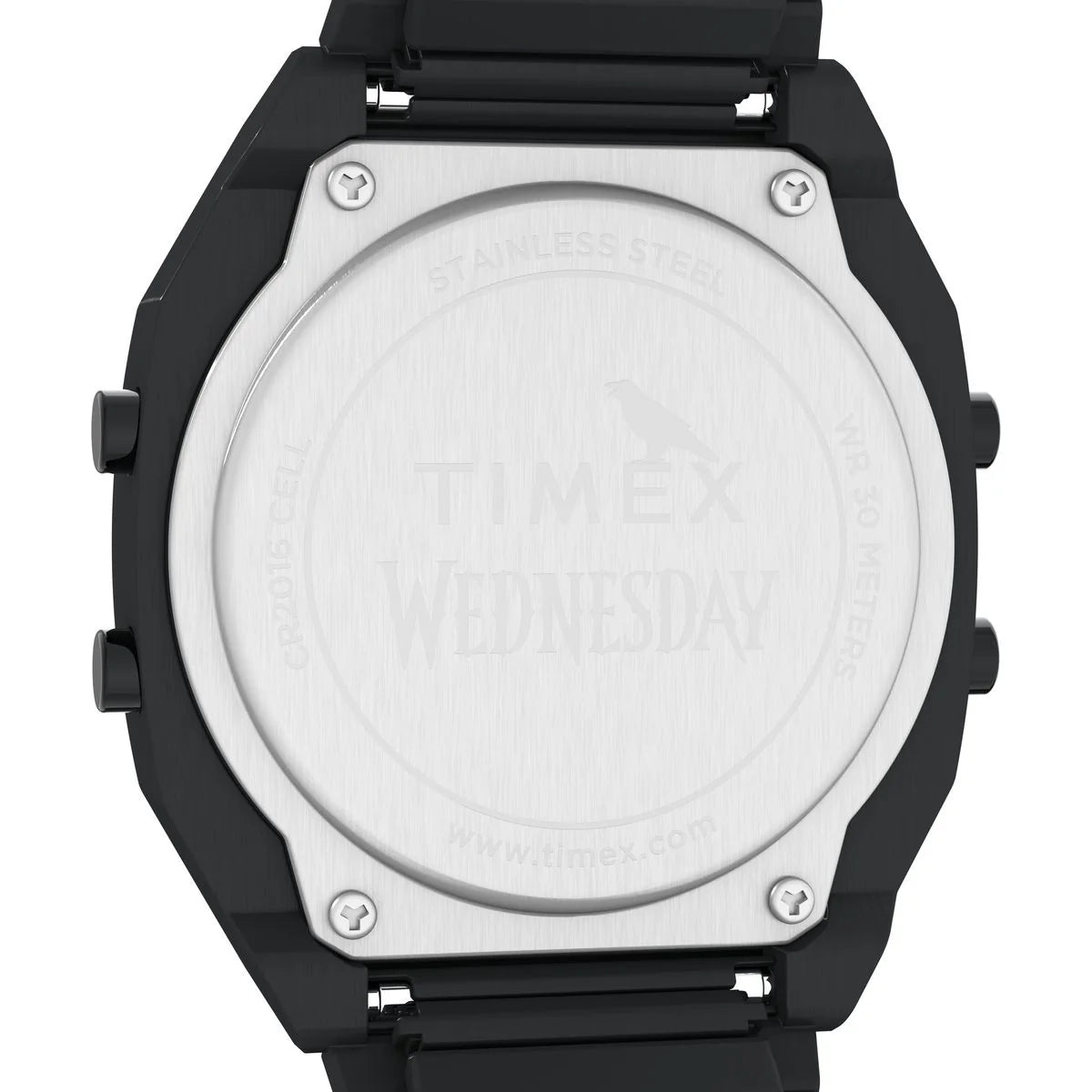 Timex x Wednesday T80 36mm Stainless Steel Expansion Band Watch - TW2Y19500X6 - KRISHNA WATCH COMPANY
