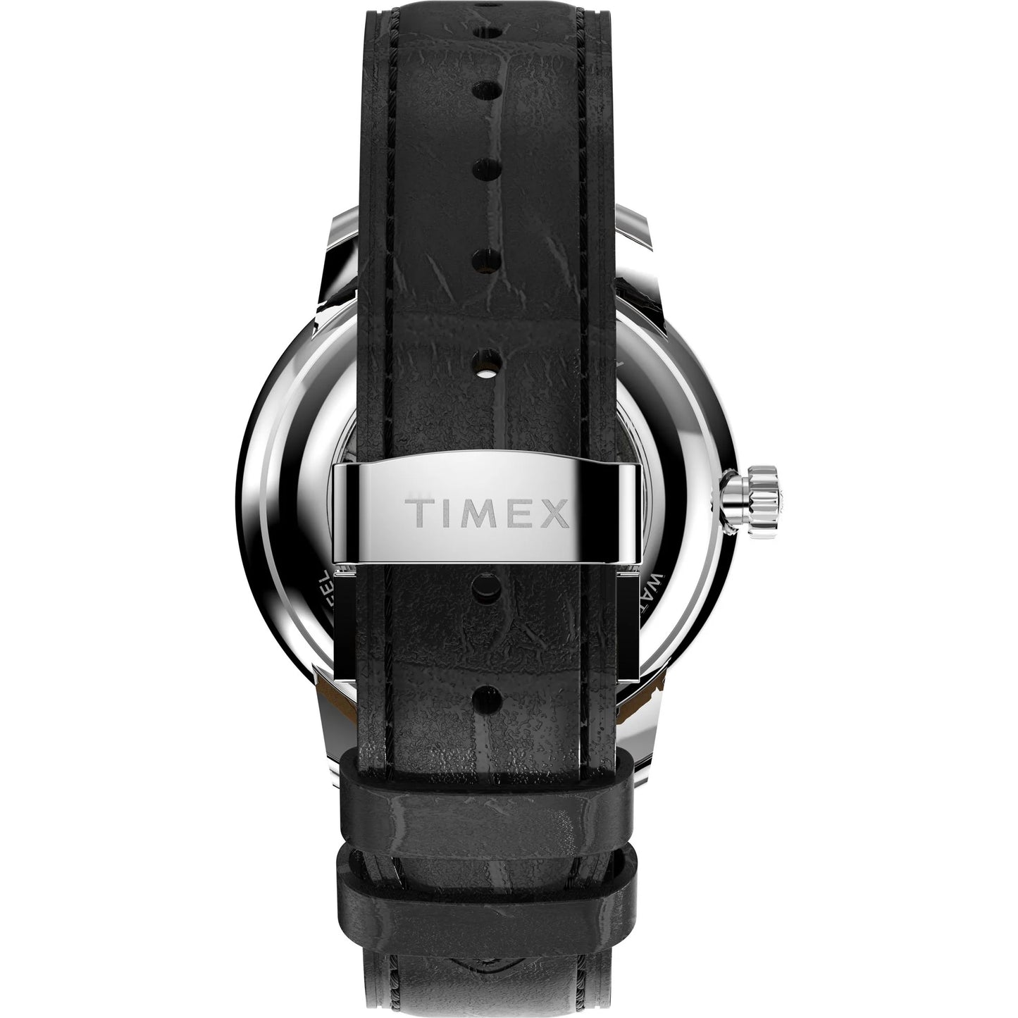 TIMEX Waterbury Silver-Tone Round Dial Mechanical Automatic Men's Watch - TW2Y22900UJ