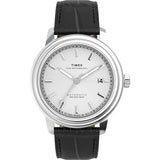 TIMEX Waterbury Silver-Tone Round Dial Mechanical Automatic Men's Watch - TW2Y22900UJ